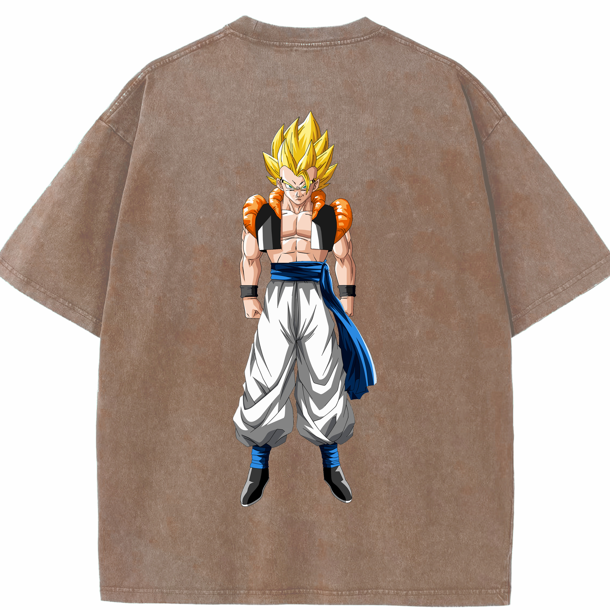 （画像用） ドラゴンボール ベジータ四世（Bejīta Yonsei）DRAGON BALL Vegeta IV 綿100% ヴィンテージ風 半袖Tシャツ（背面プリント）