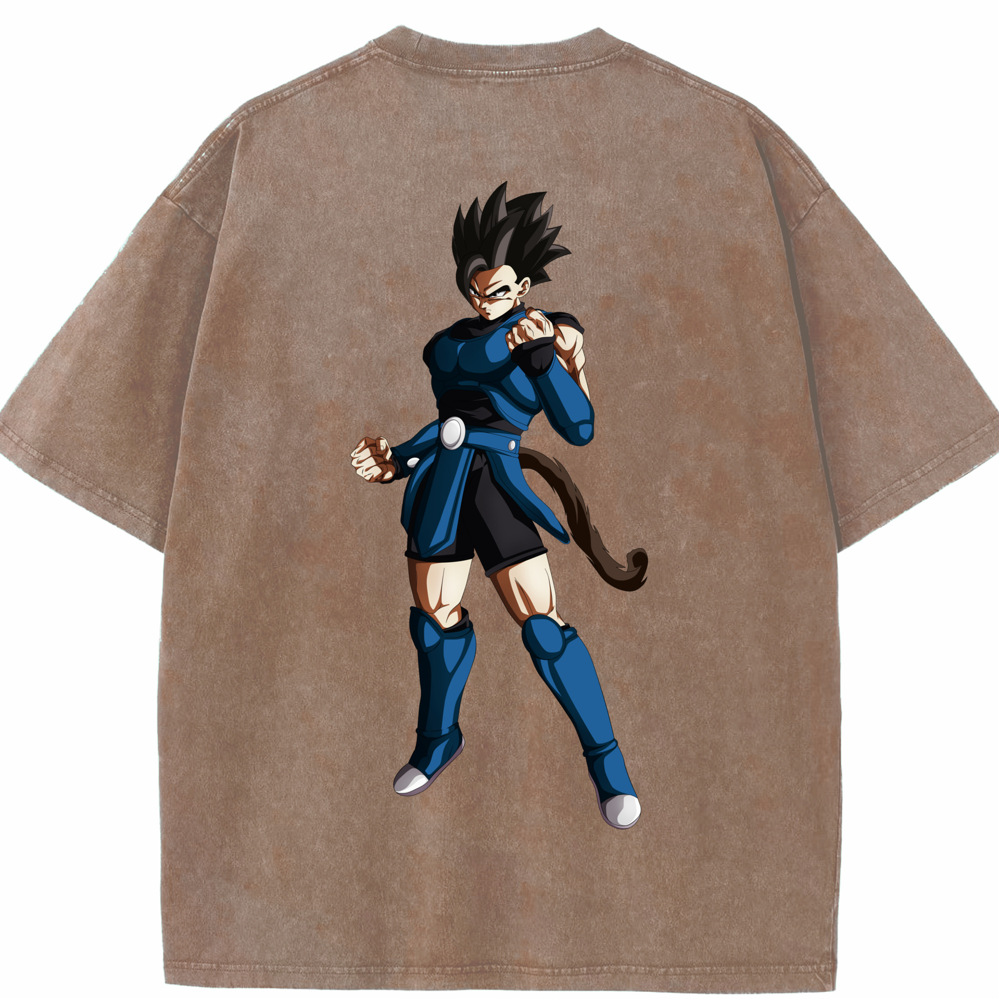 （画像用） ドラゴンボール 孫 悟飯（そんごはん）DRAGON BALL Son Gohan 綿100% ヴィンテージ風 半袖Tシャツ（背面プリント）