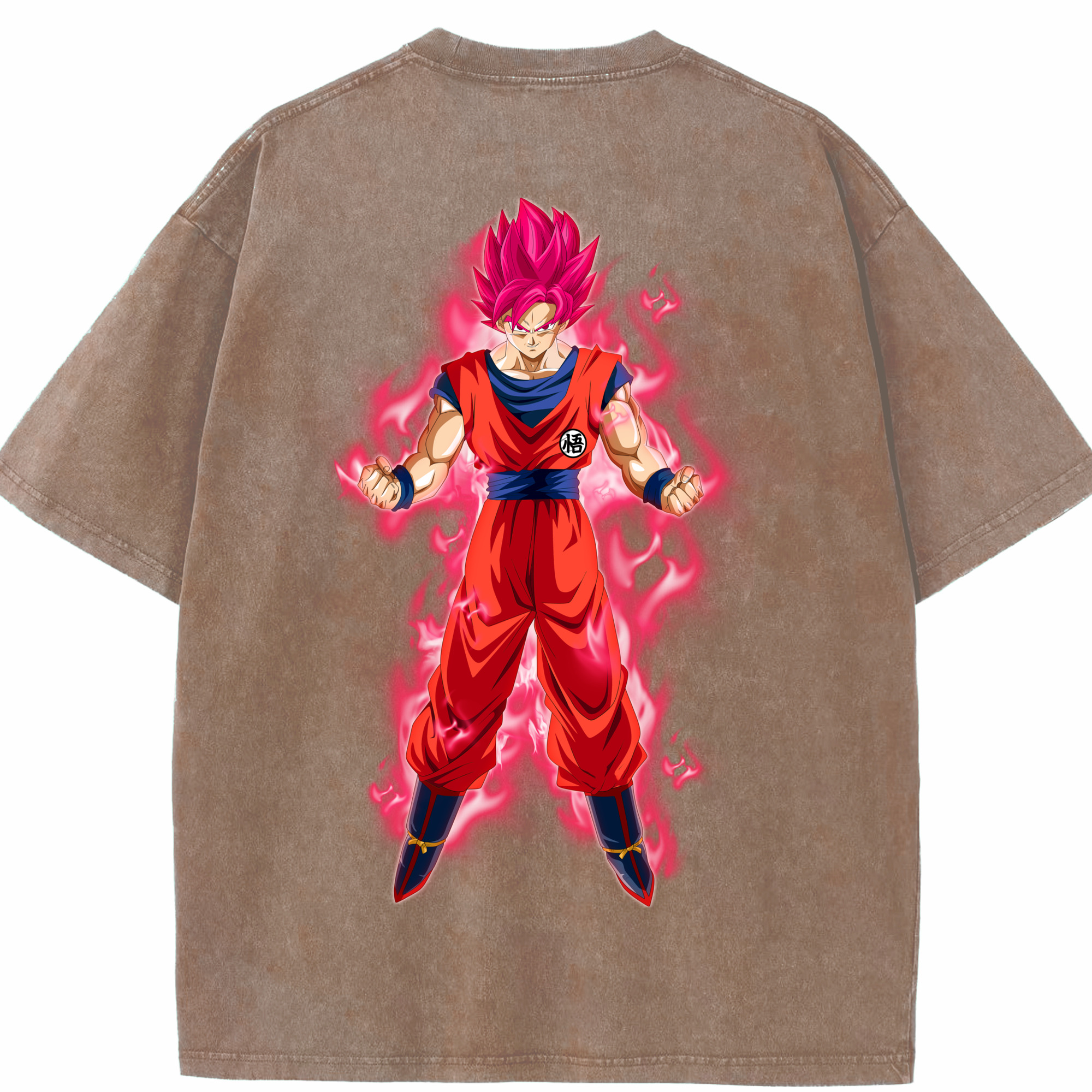 （画像用） ドラゴンボール 孫 悟飯（そんごはん）DRAGON BALL Son Gohan 綿100% ヴィンテージ風 半袖Tシャツ（背面プリント）