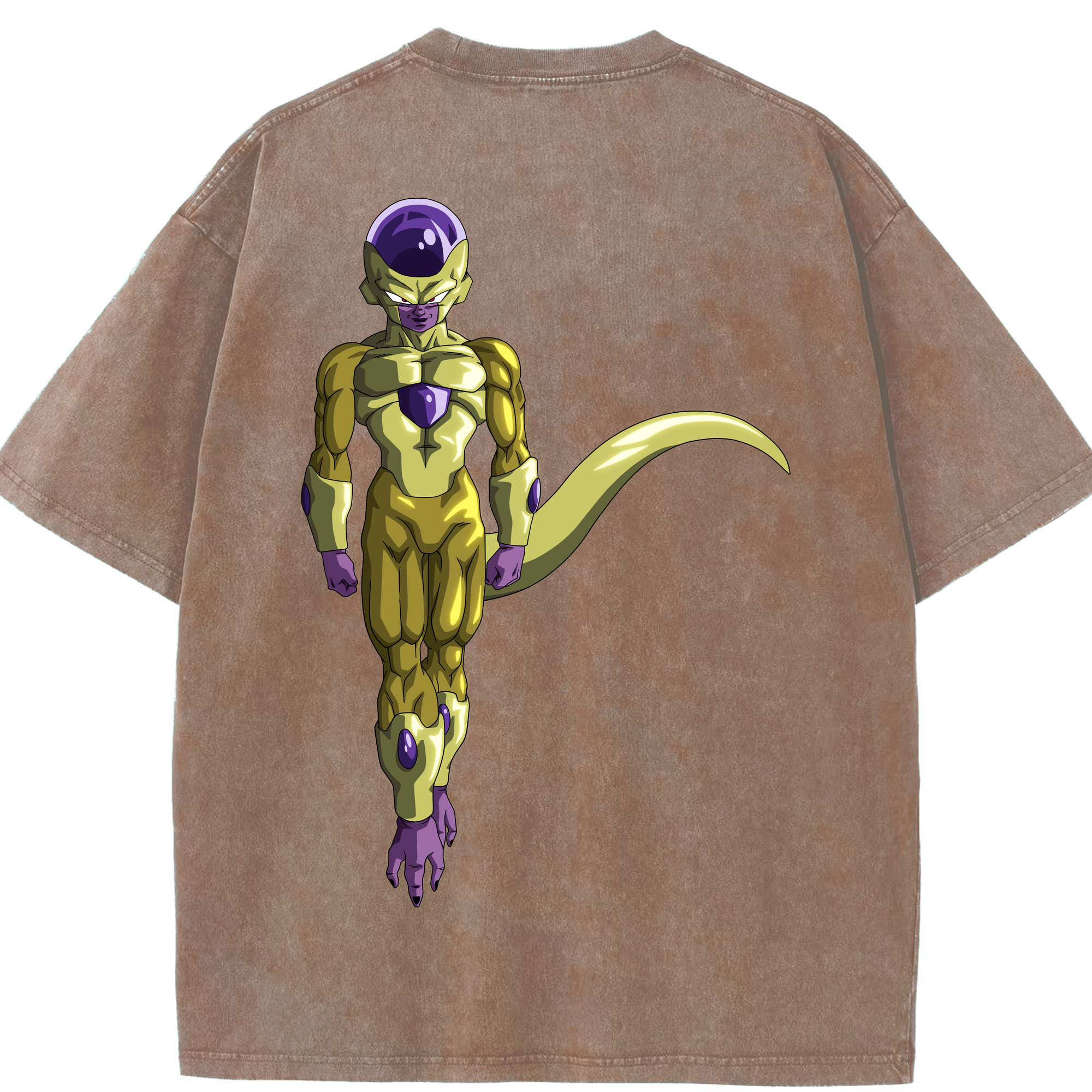（画像用） ドラゴンボール フリーザ DRAGON BALL Frieza 綿100% ヴィンテージ風 半袖Tシャツ（背面プリント）