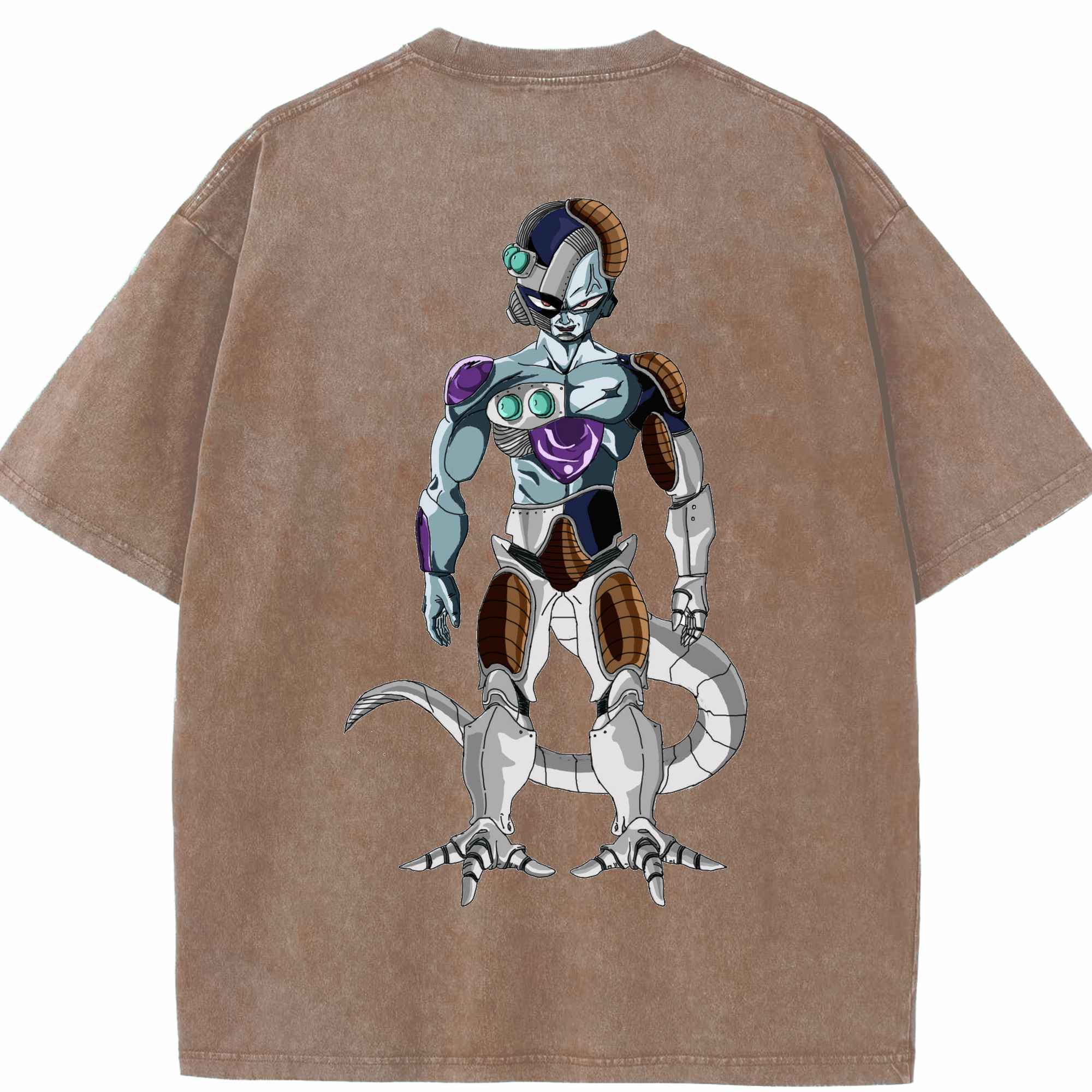 （画像用） ドラゴンボール クウラ DRAGON BALL Cooler Coora 綿100% ヴィンテージ風 半袖Tシャツ（背面プリント）