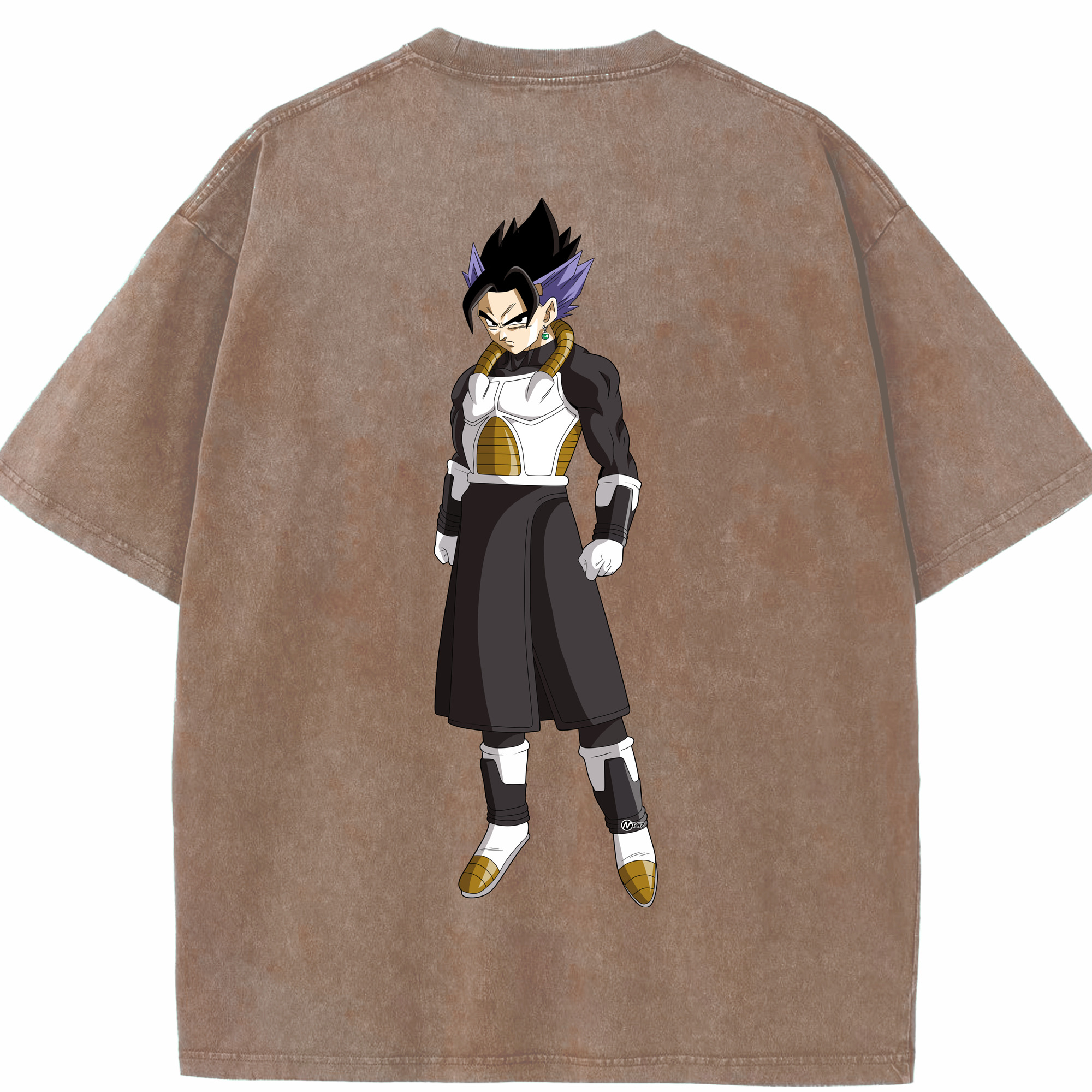 （画像用） ドラゴンボール ベジット DRAGON BALL Vegetto 綿100% ヴィンテージ風 半袖Tシャツ（背面プリント）