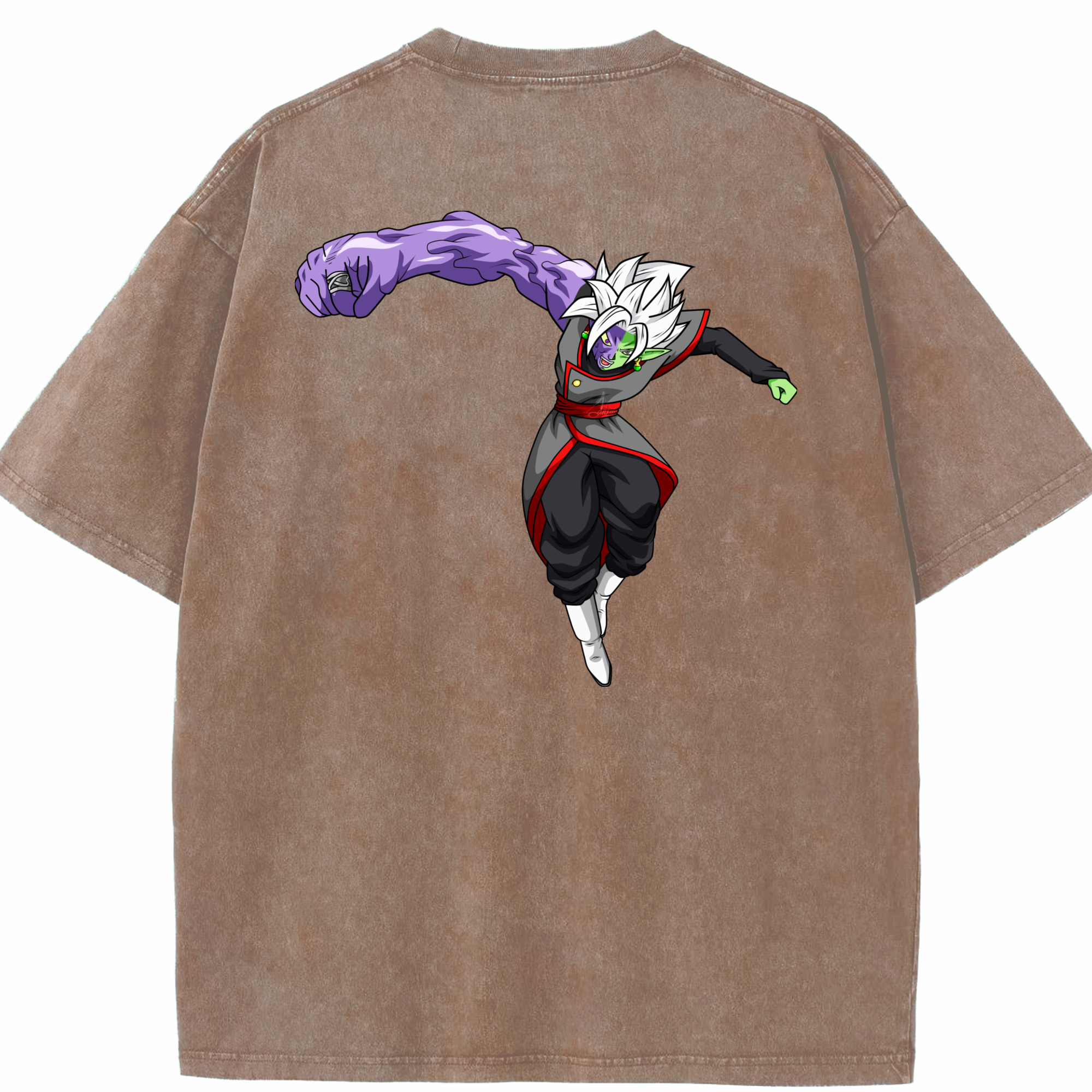 （画像用） ドラゴンボール ベジット DRAGON BALL Vegetto 綿100% ヴィンテージ風 半袖Tシャツ（背面プリント）
