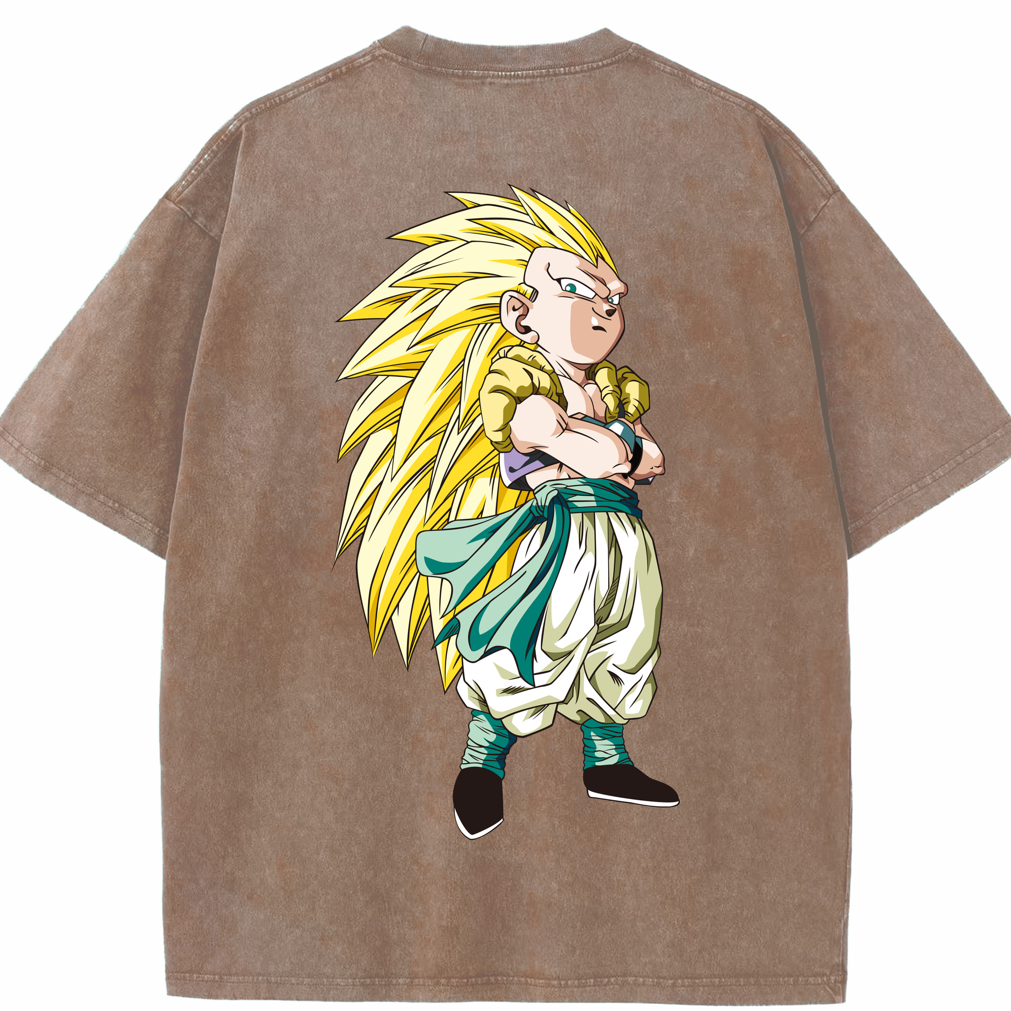 （画像用） ドラゴンボール ベジット DRAGON BALL Vegetto 綿100% ヴィンテージ風 半袖Tシャツ（背面プリント）