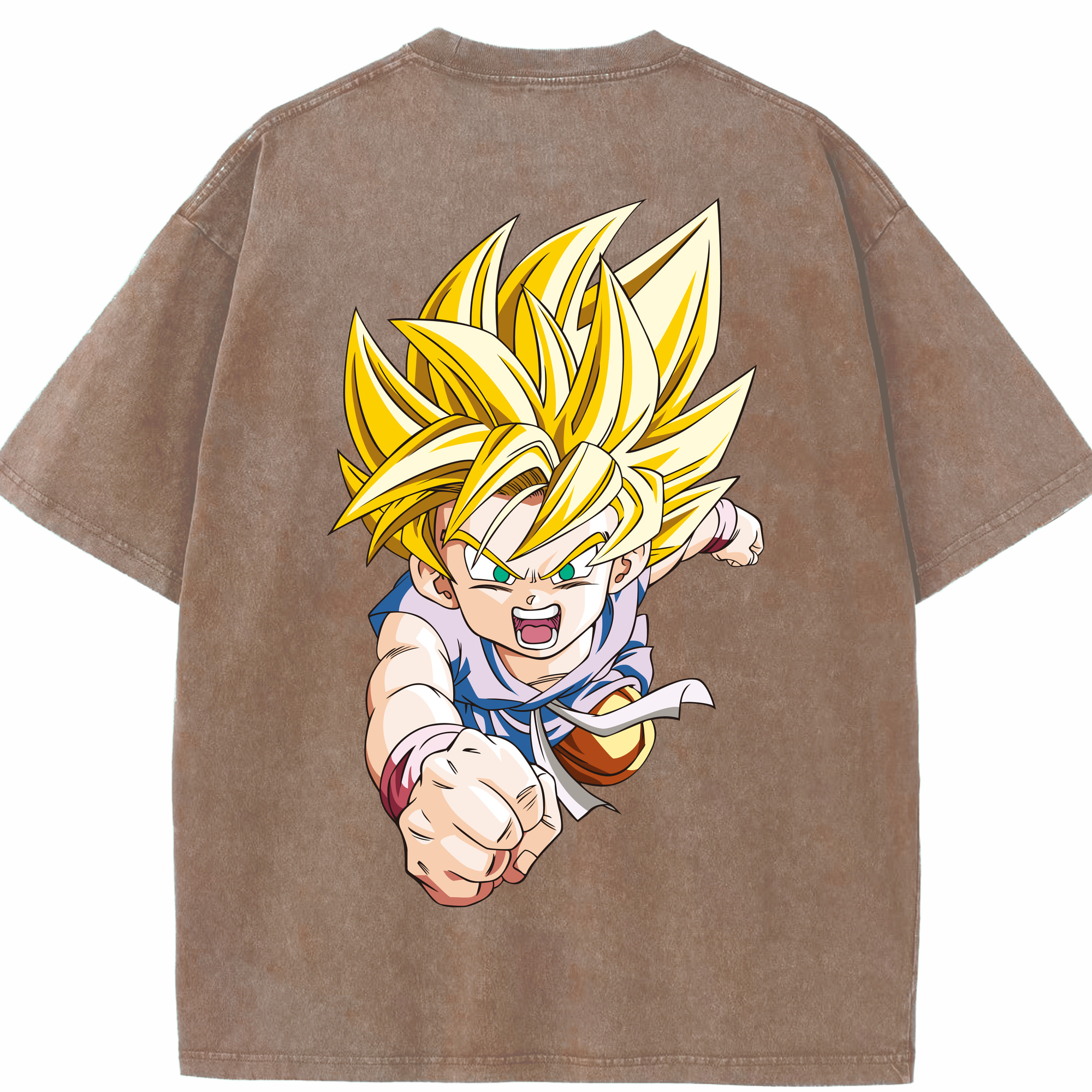 （画像用） ドラゴンボール ベジット DRAGON BALL Vegetto 綿100% ヴィンテージ風 半袖Tシャツ（背面プリント）