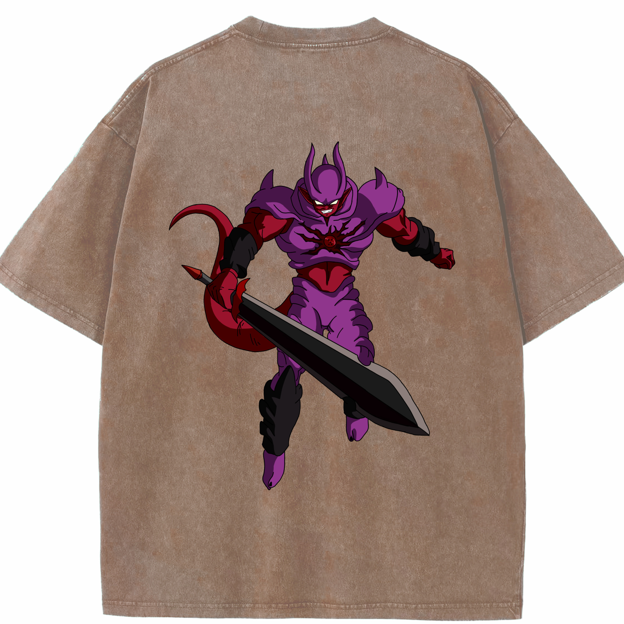 （画像用） ドラゴンボール ジャネンバ DRAGON BALL Janemba 綿100% ヴィンテージ風 半袖Tシャツ（背面プリント）