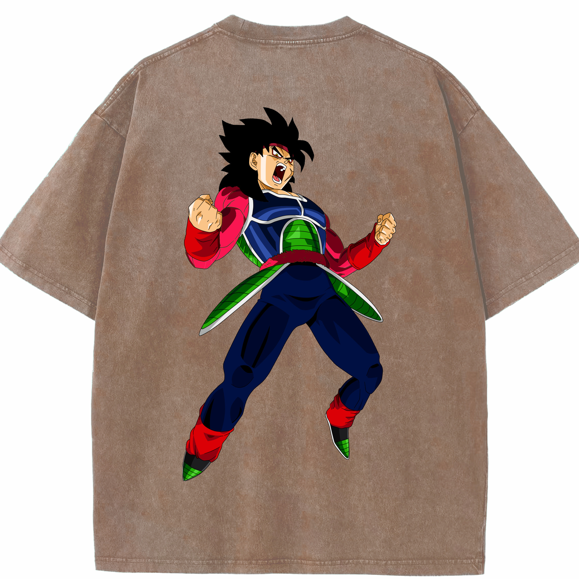 （画像用） ドラゴンボール バーダック DRAGON BALL Burdock 綿100% ヴィンテージ風 半袖Tシャツ（背面プリント）