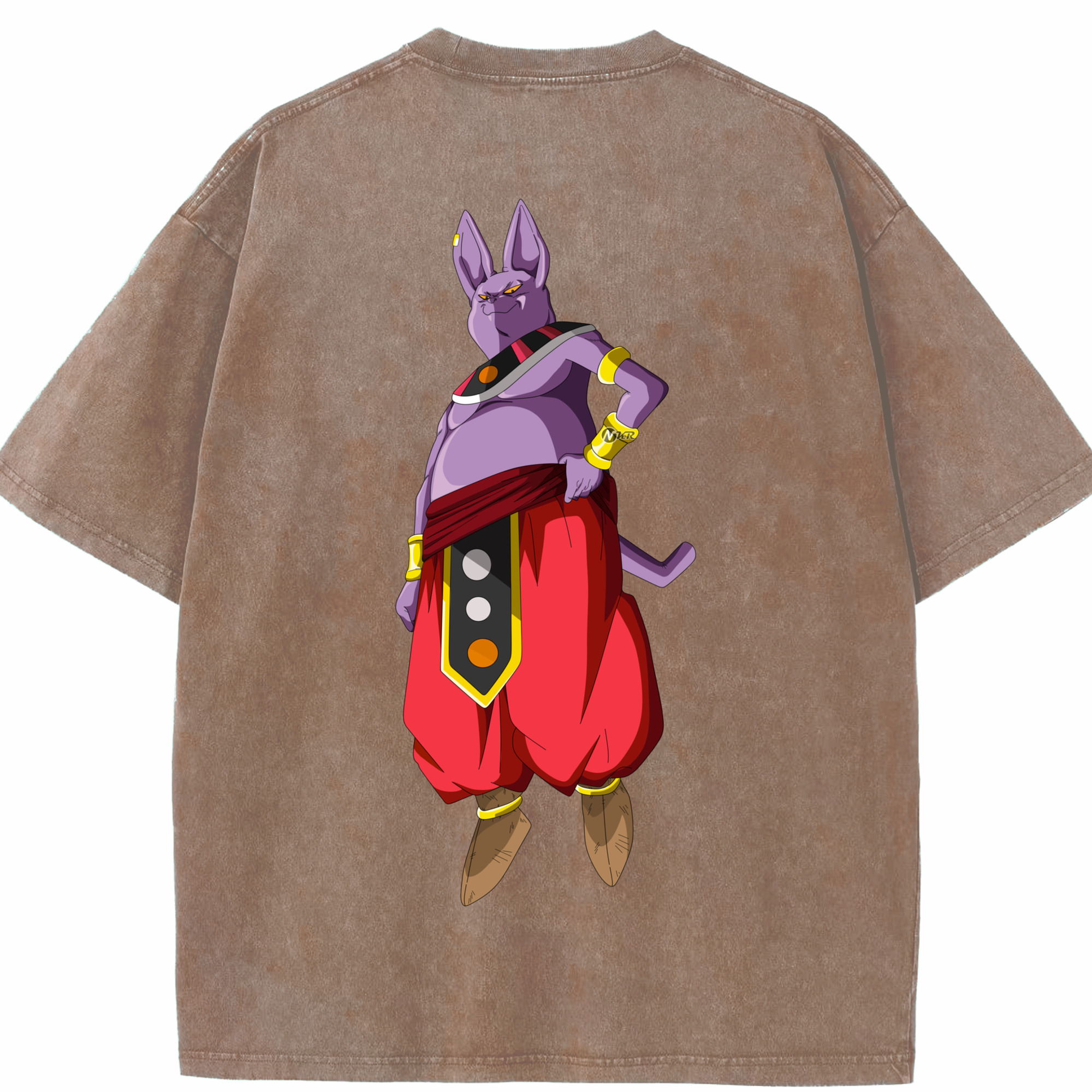 （画像用） ドラゴンボール シャンパ DRAGON BALL Champa 綿100% ヴィンテージ風 半袖Tシャツ（背面プリント）