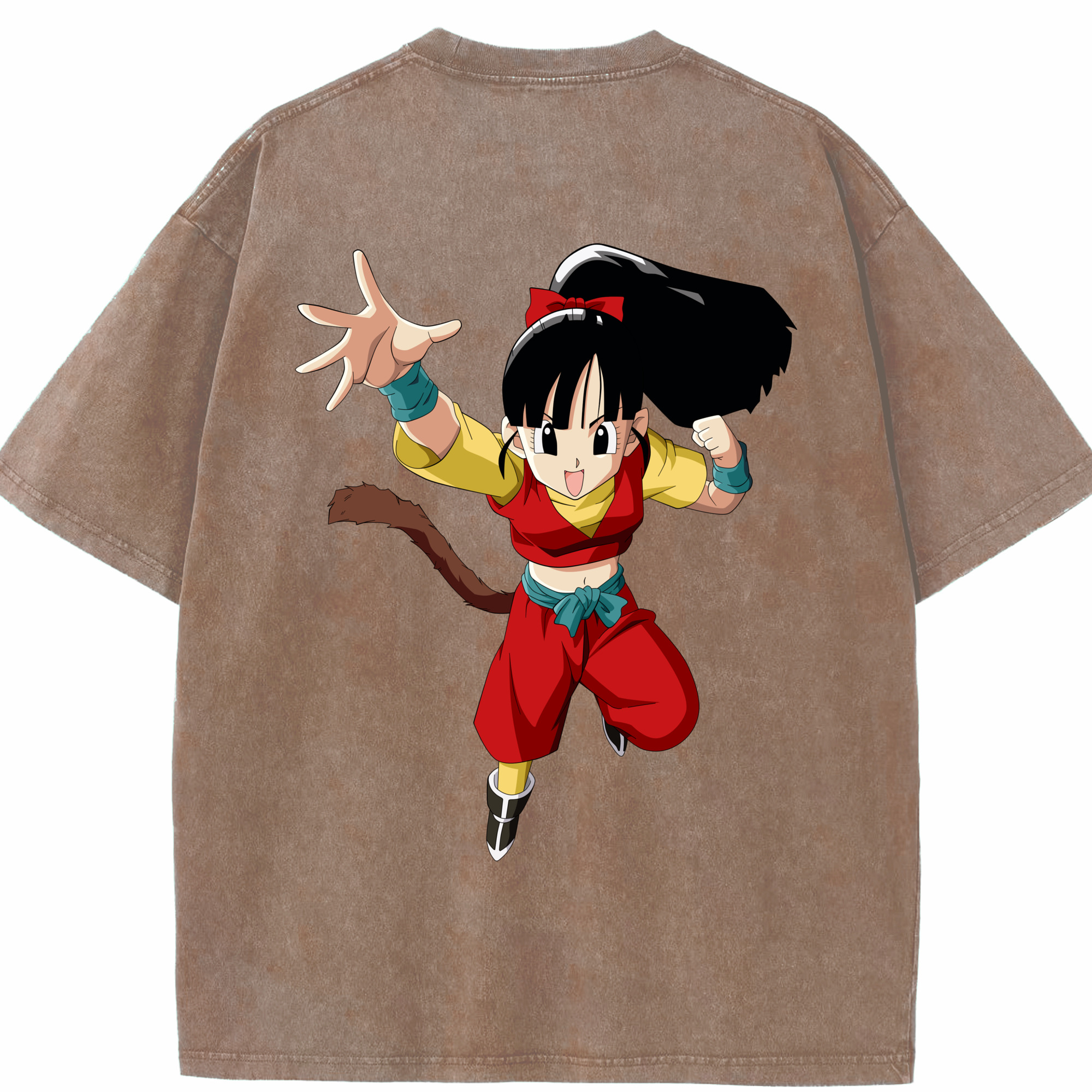 （画像用） ドラゴンボール パン DRAGON BALL Pan 綿100% ヴィンテージ風 半袖Tシャツ（背面プリント）