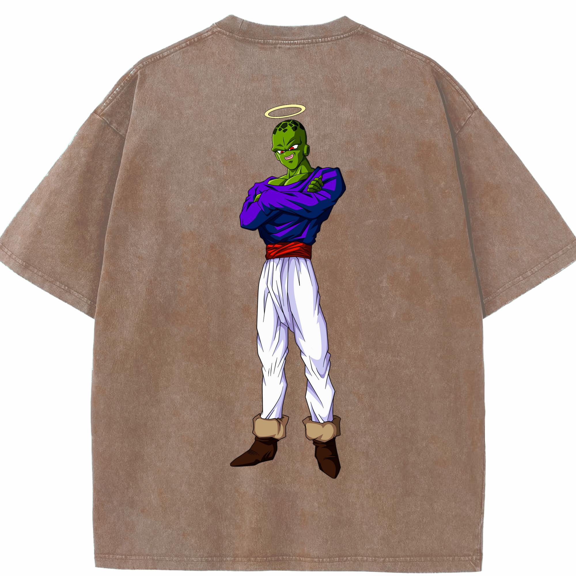 （画像用） ドラゴンボール パイクーハン DRAGON BALL Pikkon 綿100% ヴィンテージ風 半袖Tシャツ（背面プリント）