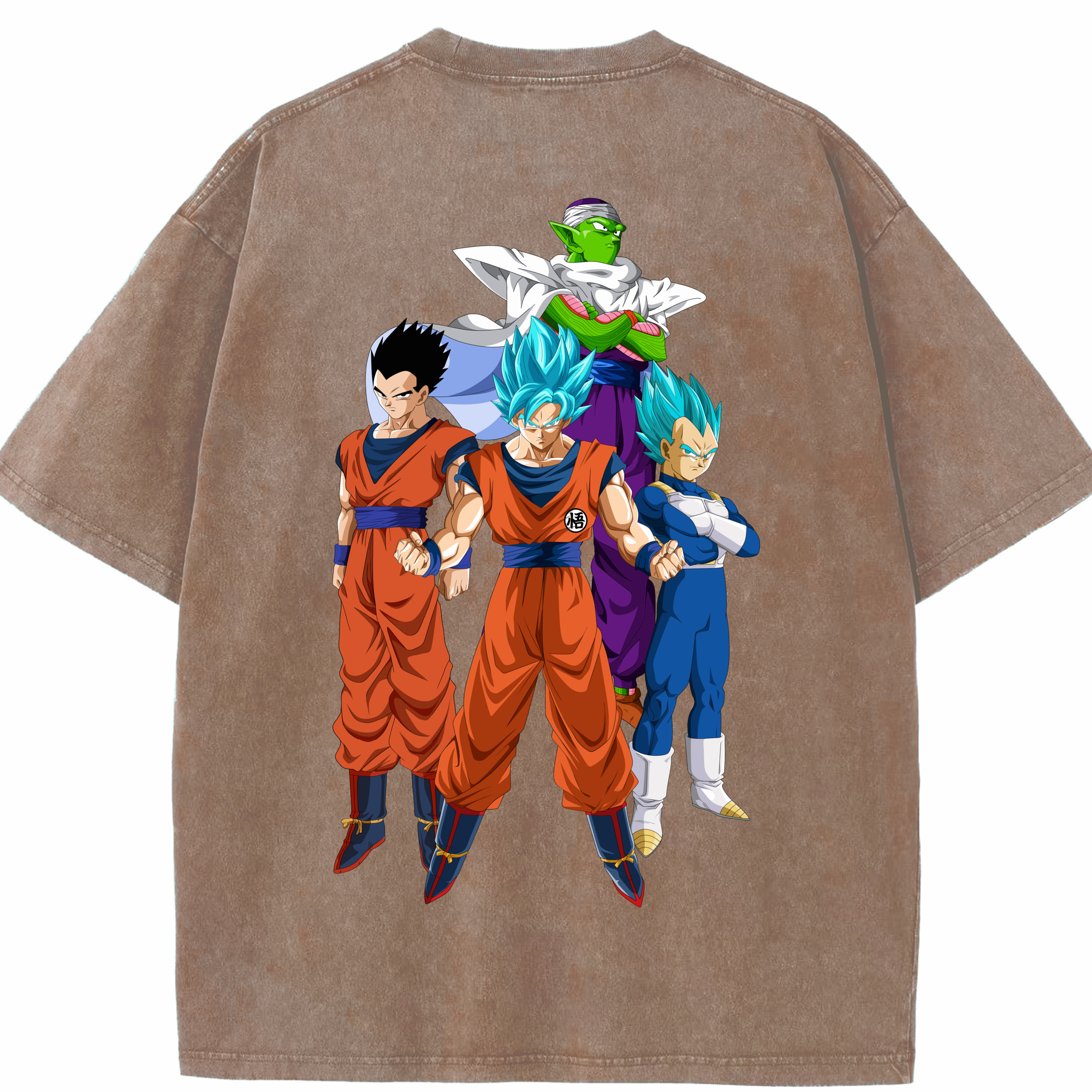 （画像用） ドラゴンボール DRAGON BALL 綿100% ヴィンテージ風 半袖Tシャツ（背面プリント）