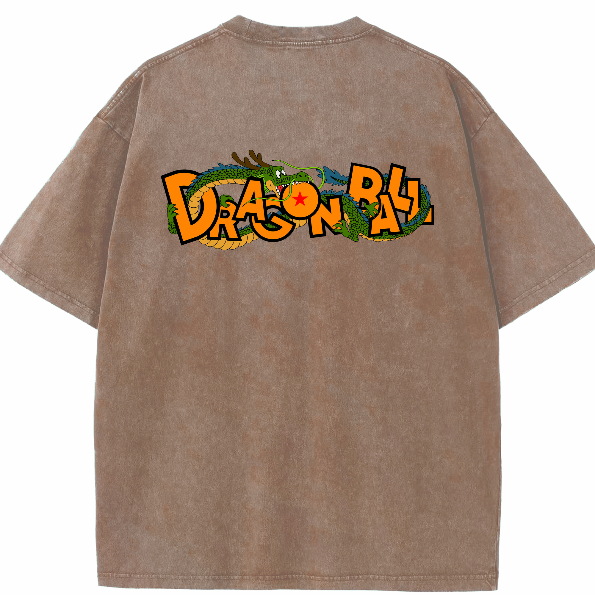 （画像用） ドラゴンボール DRAGON BALL 綿100% ヴィンテージ風 半袖Tシャツ（背面プリント）
