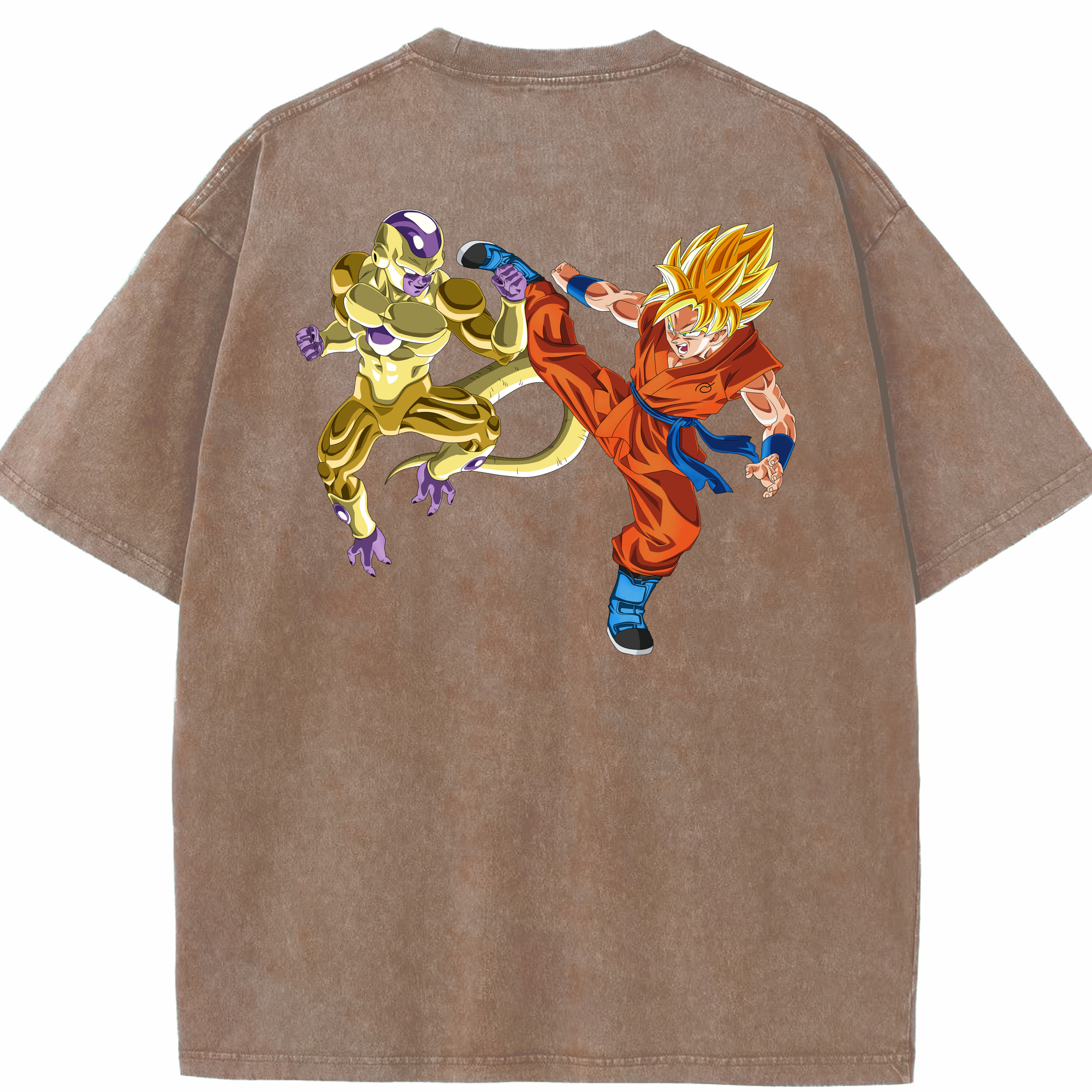（画像用） ドラゴンボール DRAGON BALL 綿100% ヴィンテージ風 半袖Tシャツ（背面プリント）