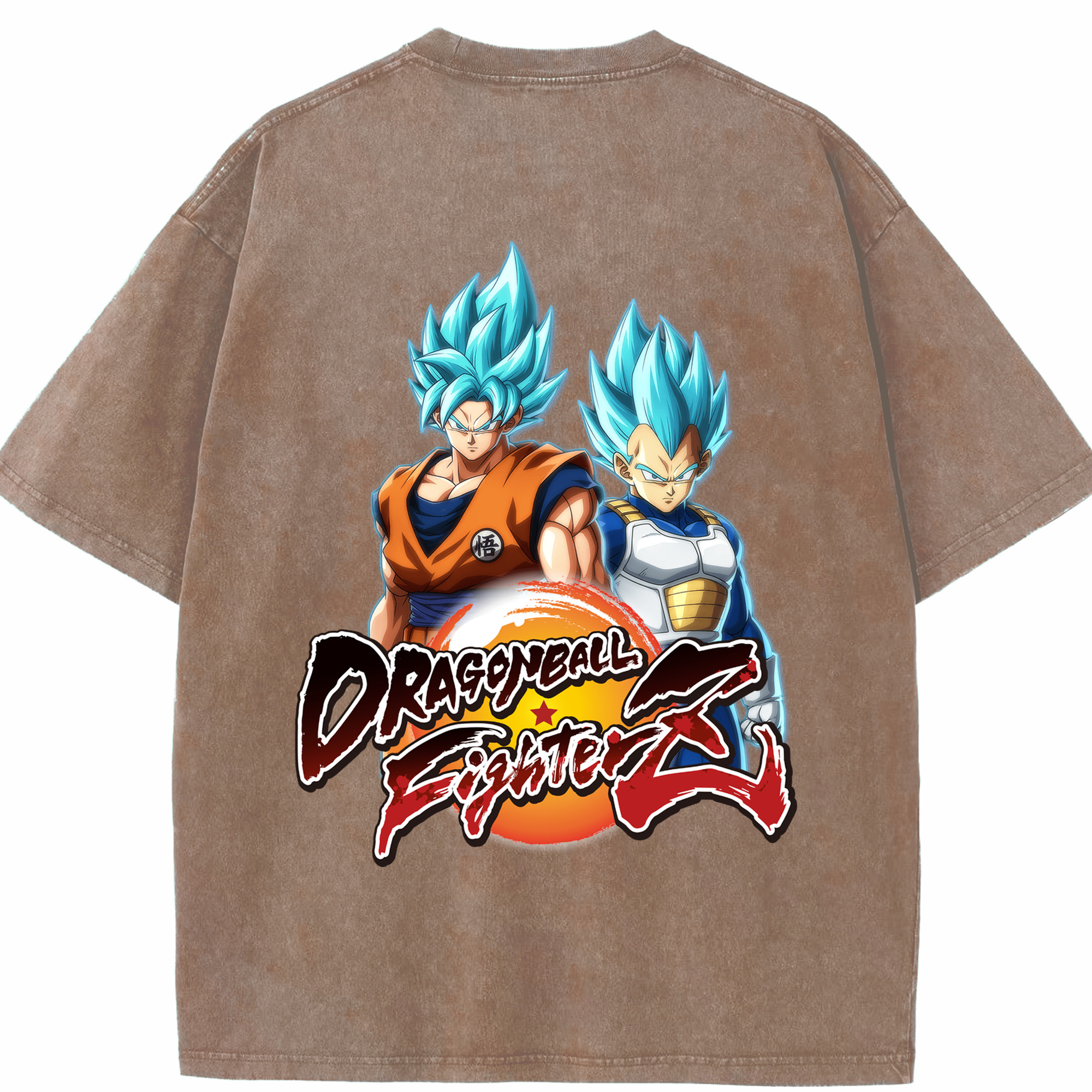 （画像用） ドラゴンボール DRAGON BALL 綿100% ヴィンテージ風 半袖Tシャツ（背面プリント）