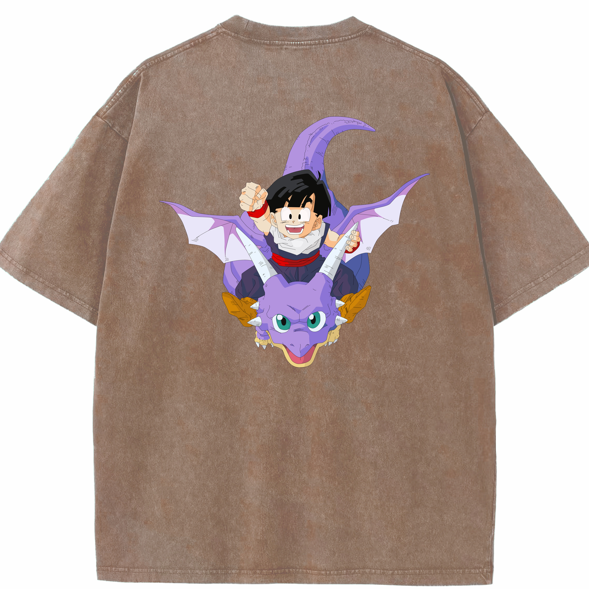 （画像用） ドラゴンボール DRAGON BALL 綿100% ヴィンテージ風 半袖Tシャツ（背面プリント）