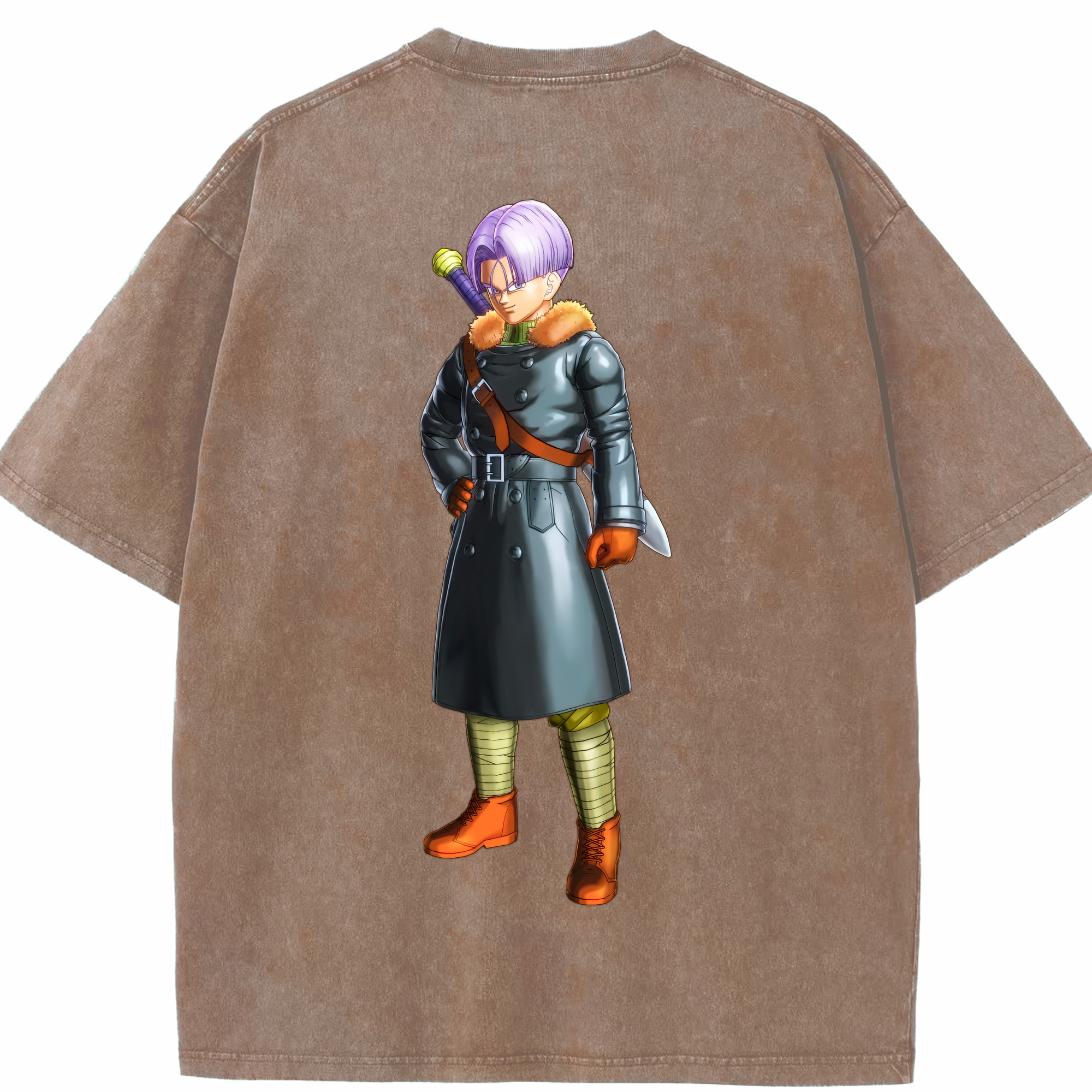 （画像用） ドラゴンボール DRAGON BALL 綿100% ヴィンテージ風 半袖Tシャツ（背面プリント）