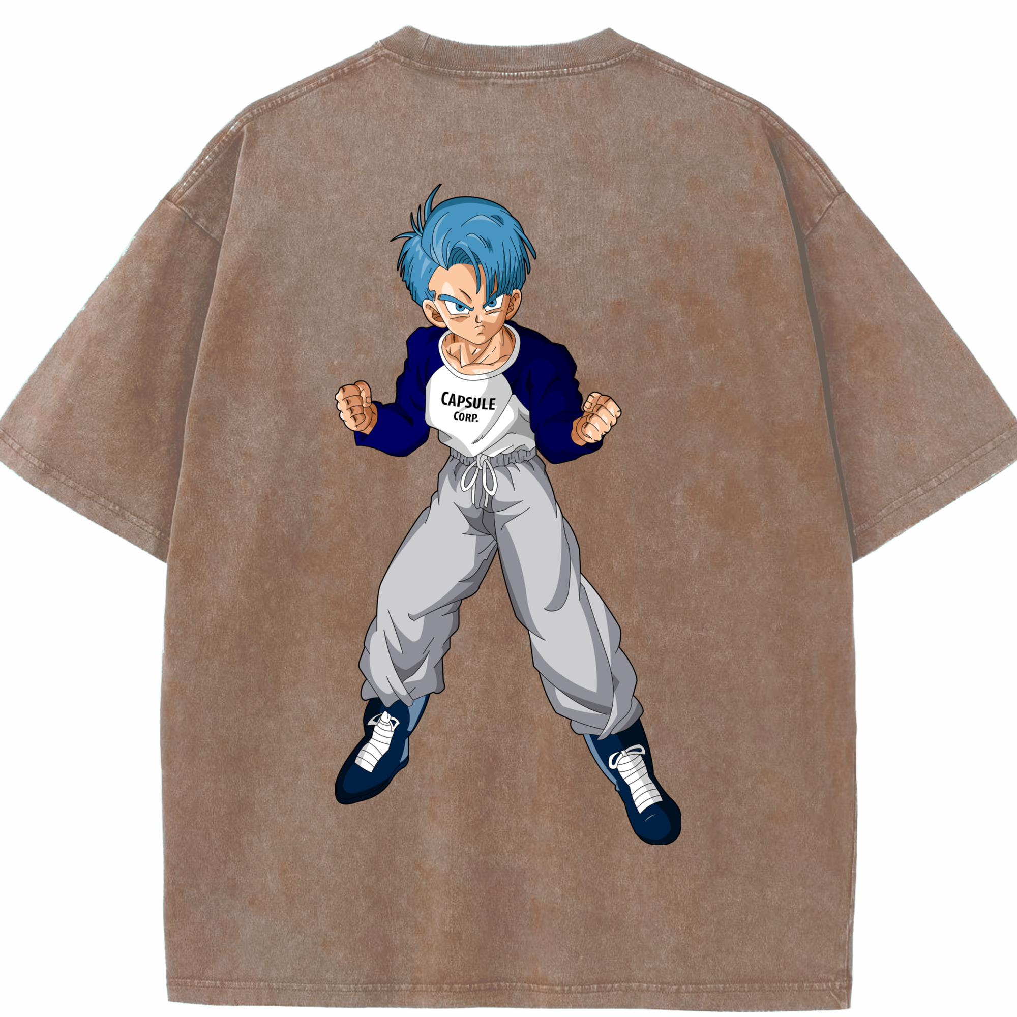 （画像用） ドラゴンボール DRAGON BALL 綿100% ヴィンテージ風 半袖Tシャツ（背面プリント）