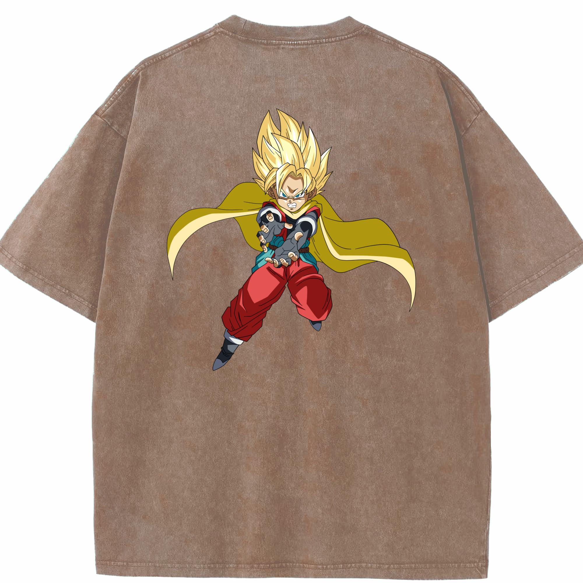 （画像用） ドラゴンボール DRAGON BALL 綿100% ヴィンテージ風 半袖Tシャツ（背面プリント）