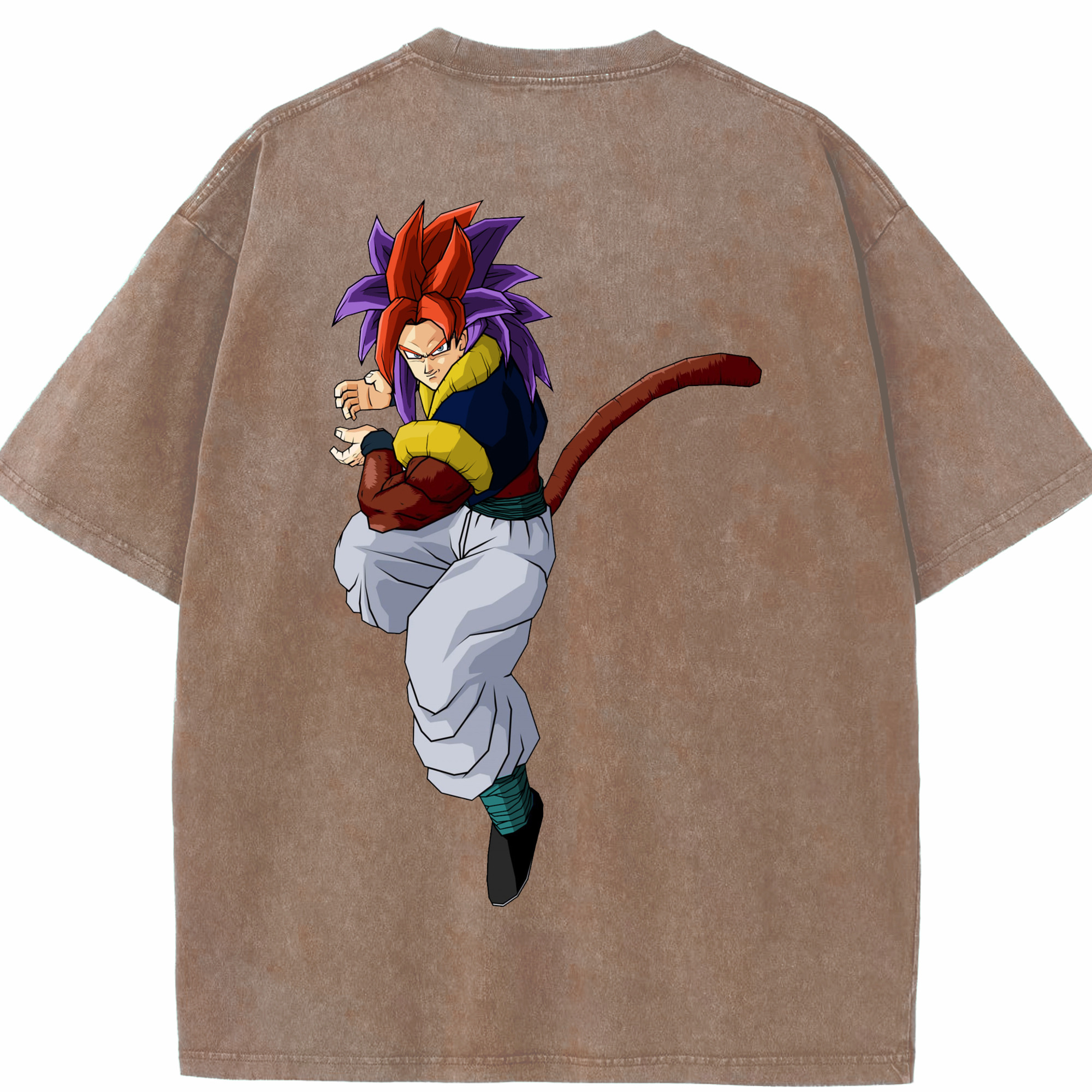 （画像用） ドラゴンボール DRAGON BALL 綿100% ヴィンテージ風 半袖Tシャツ（背面プリント）