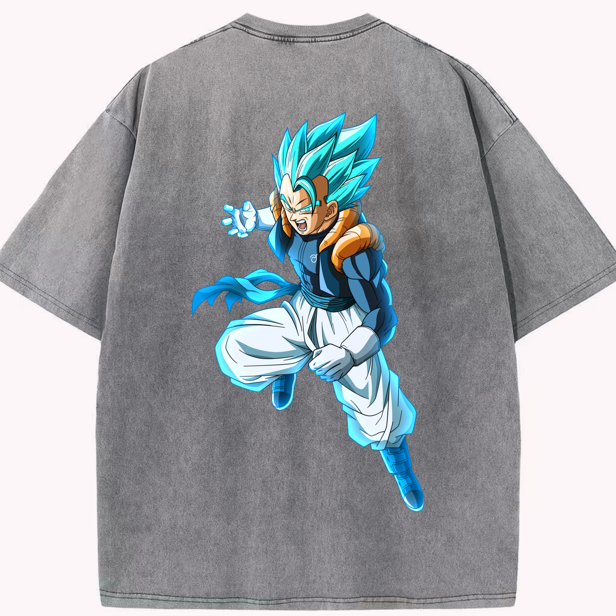 （画像用） ドラゴンボール ベジータ四世（Bejīta Yonsei）DRAGON BALL Vegeta IV 綿100% ヴィンテージ風 半袖Tシャツ（背面プリント）