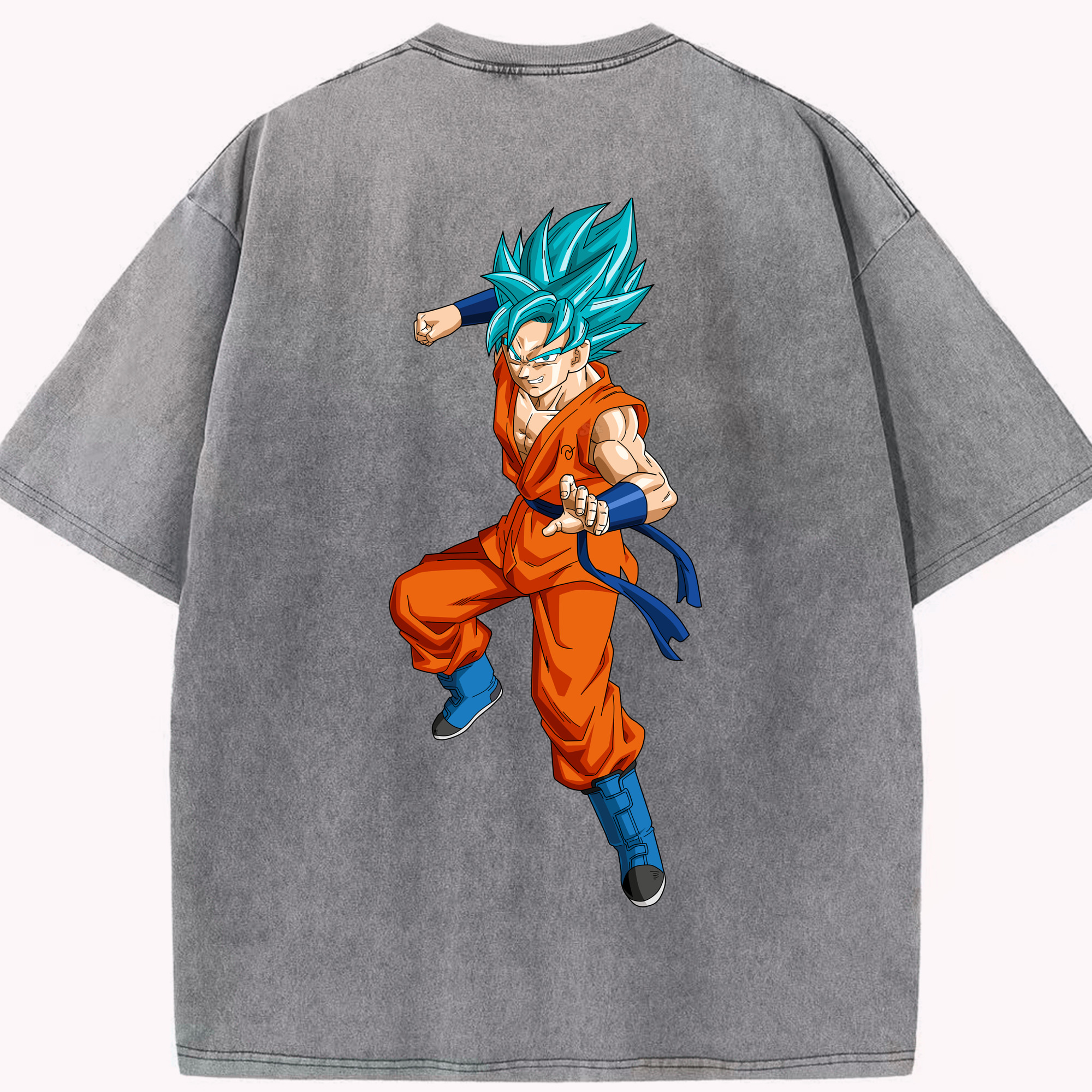 （画像用） ドラゴンボール ベジット DRAGON BALL Vegetto 綿100% ヴィンテージ風 半袖Tシャツ（背面プリント）