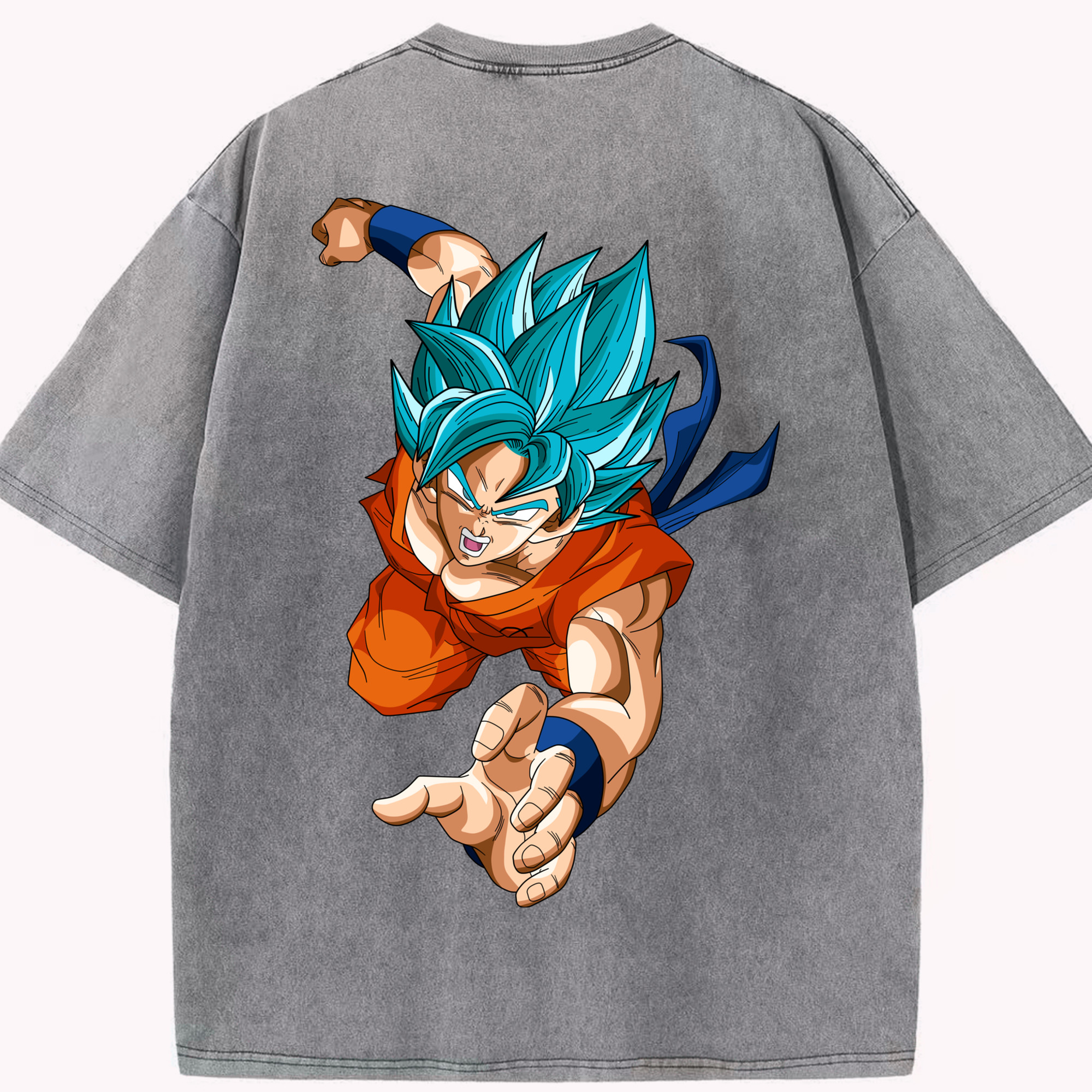 （画像用） ドラゴンボール ベジット DRAGON BALL Vegetto 綿100% ヴィンテージ風 半袖Tシャツ（背面プリント）