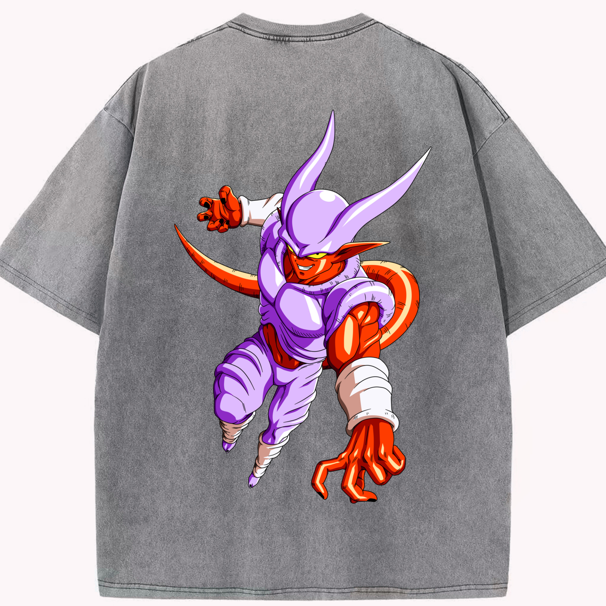 （画像用） ドラゴンボール ジャネンバ DRAGON BALL Janemba 綿100% ヴィンテージ風 半袖Tシャツ（背面プリント）