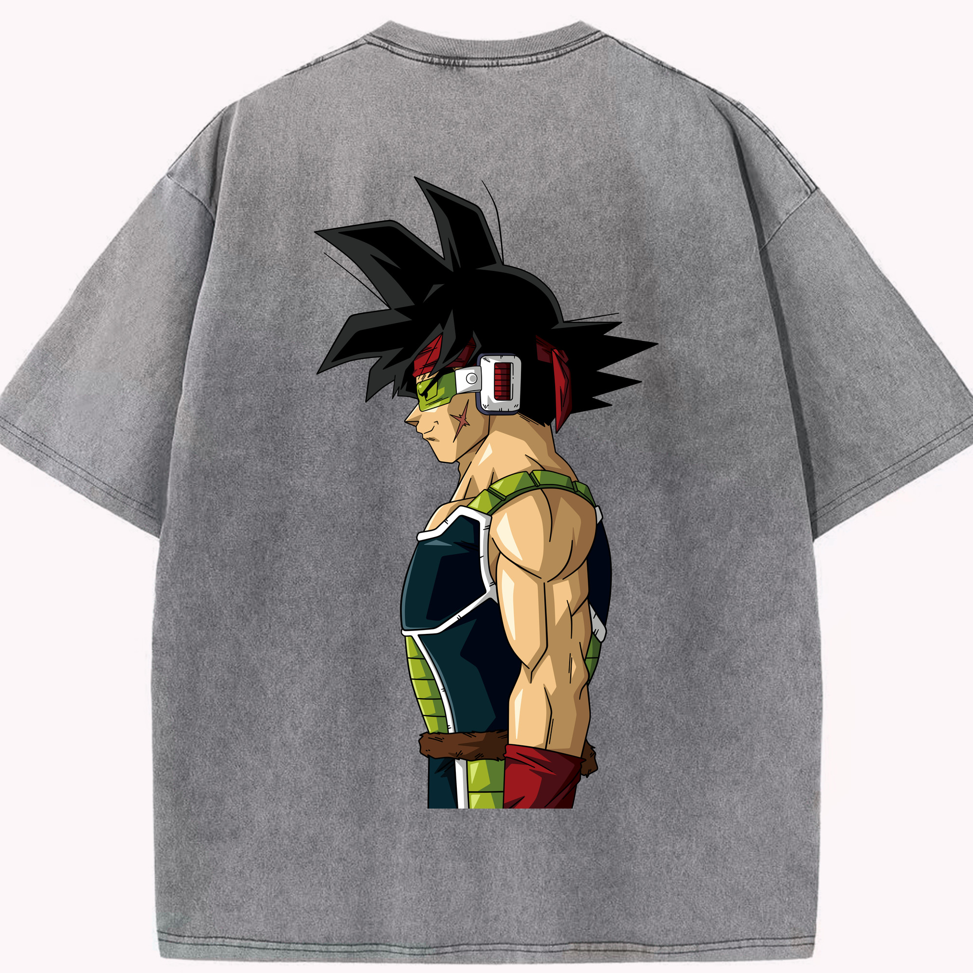 （画像用） ドラゴンボール バーダック DRAGON BALL Burdock 綿100% ヴィンテージ風 半袖Tシャツ（背面プリント）