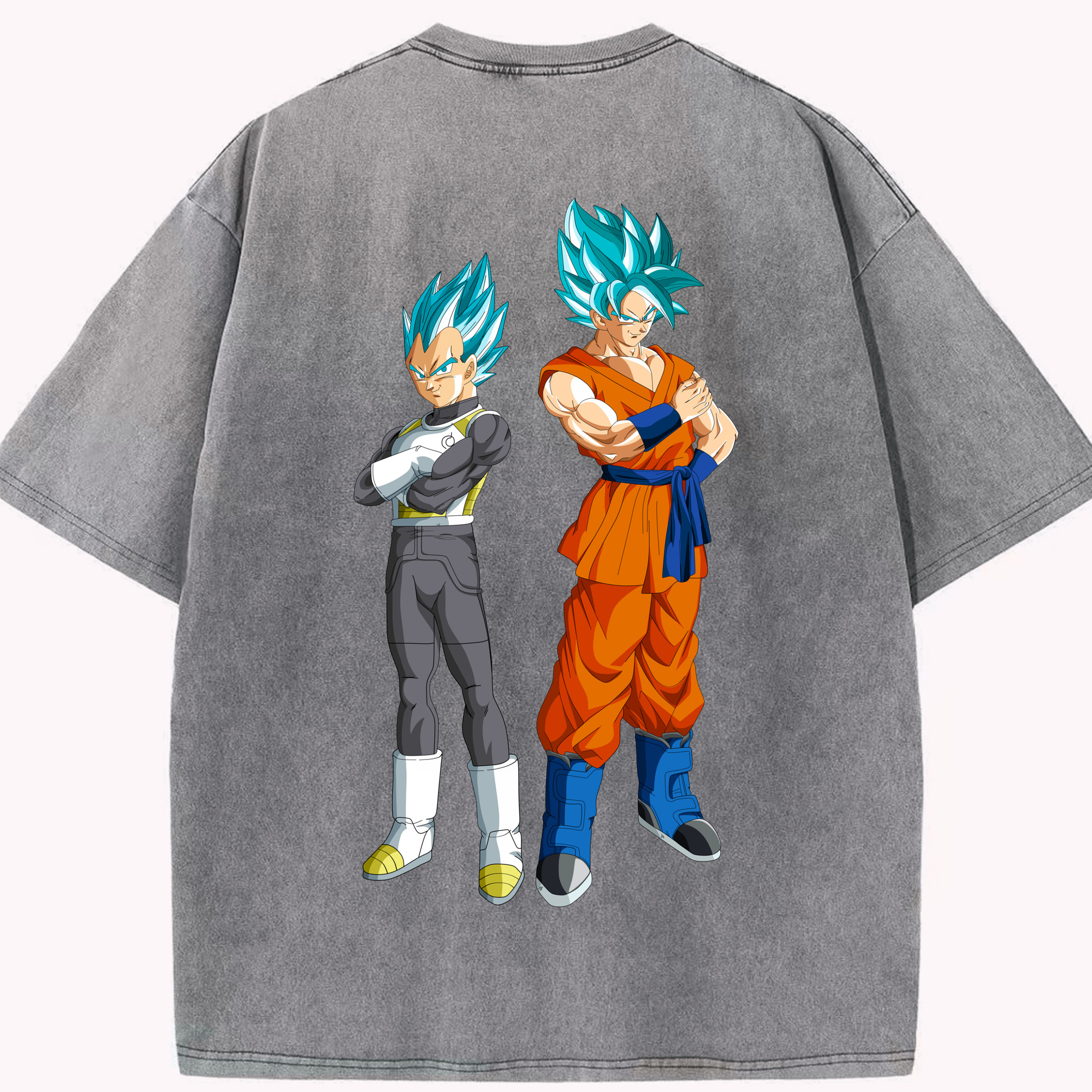 （画像用） ドラゴンボール DRAGON BALL 綿100% ヴィンテージ風 半袖Tシャツ（背面プリント）