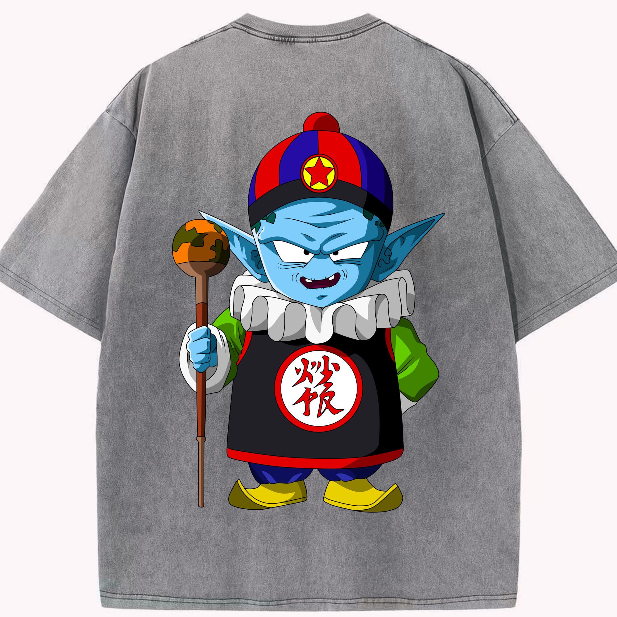 （画像用） ドラゴンボール DRAGON BALL 綿100% ヴィンテージ風 半袖Tシャツ（背面プリント）