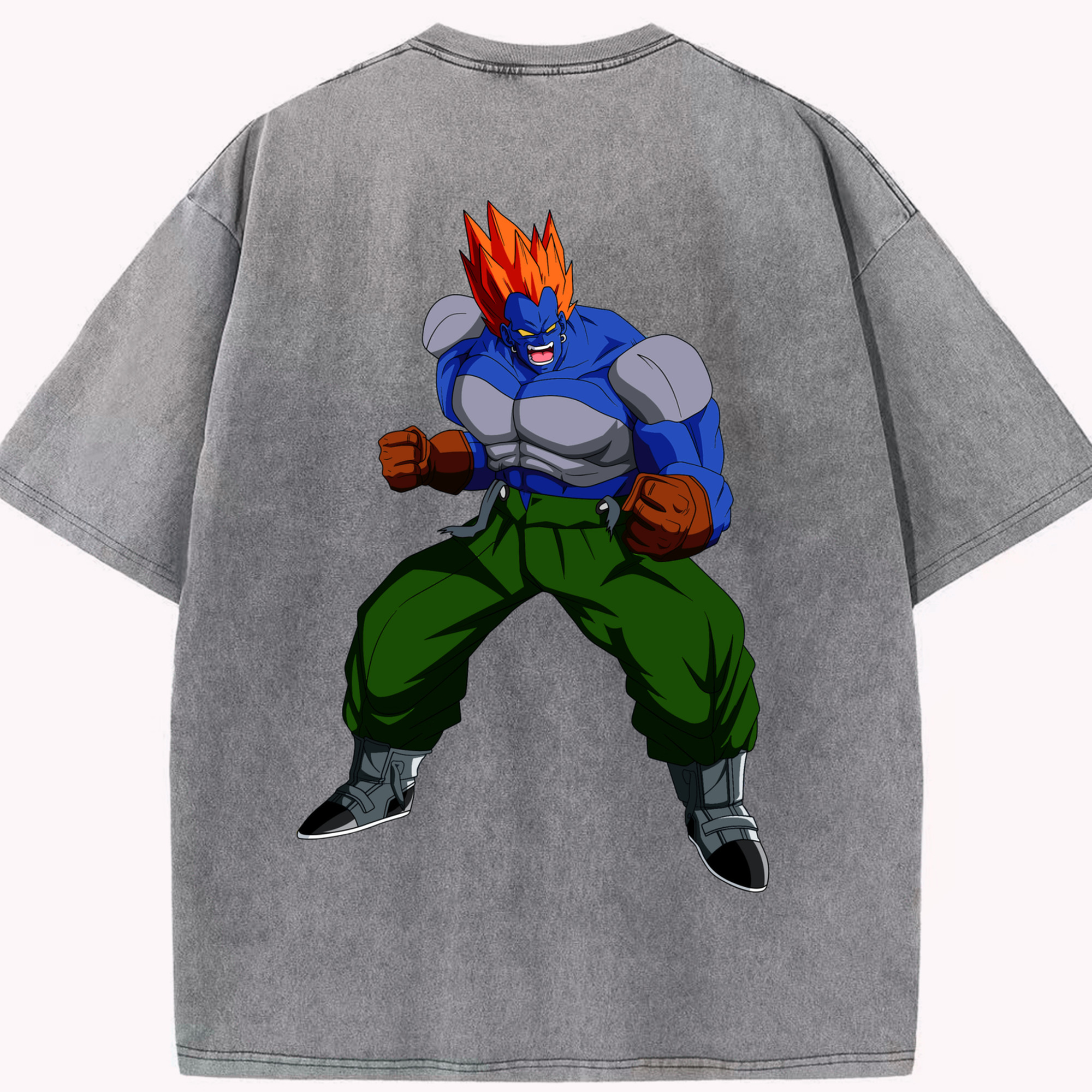 （画像用） ドラゴンボール DRAGON BALL 綿100% ヴィンテージ風 半袖Tシャツ（背面プリント）