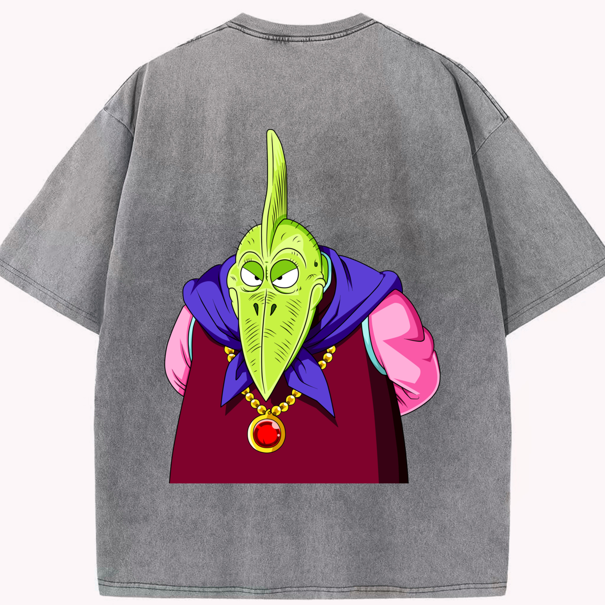 （画像用） ドラゴンボール DRAGON BALL 綿100% ヴィンテージ風 半袖Tシャツ（背面プリント）
