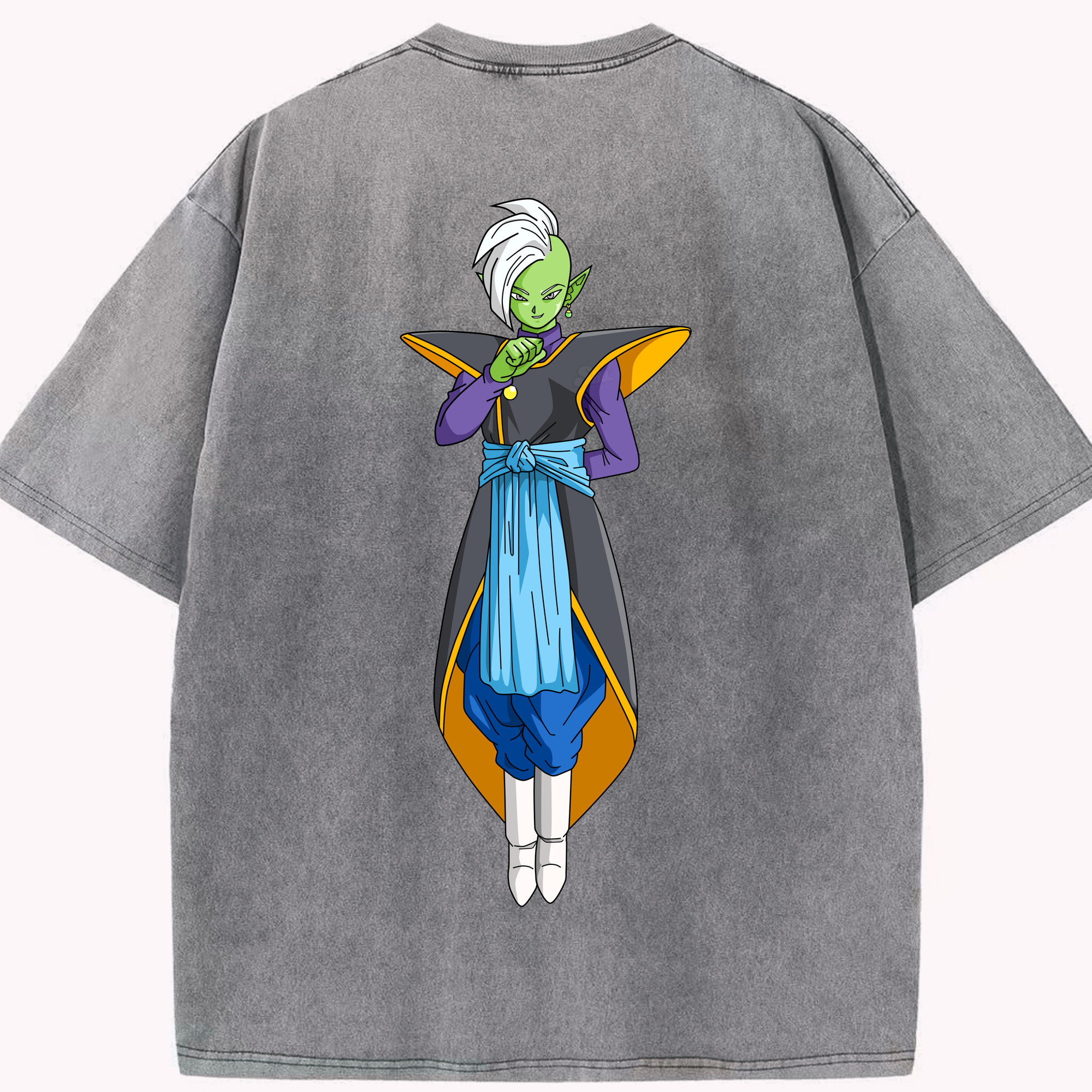 （画像用） ドラゴンボール DRAGON BALL 綿100% ヴィンテージ風 半袖Tシャツ（背面プリント）