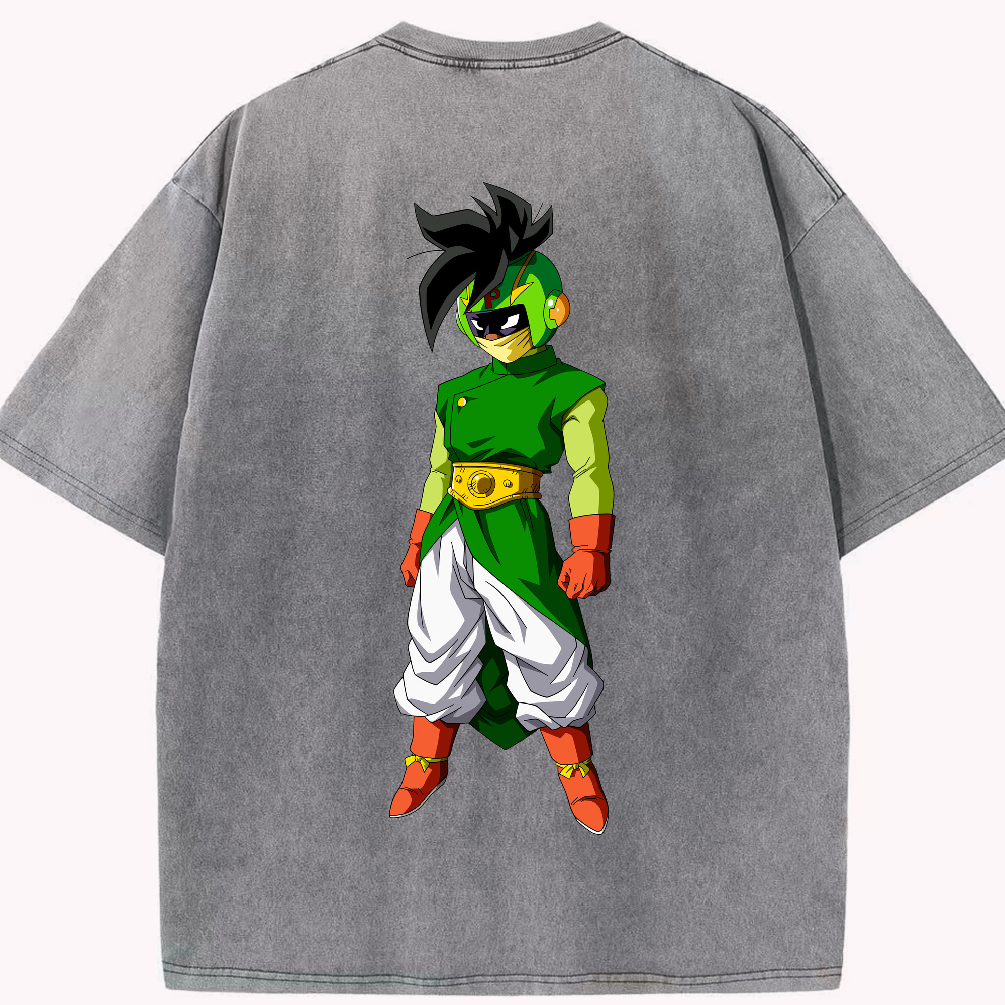 （画像用） ドラゴンボール DRAGON BALL 綿100% ヴィンテージ風 半袖Tシャツ（背面プリント）