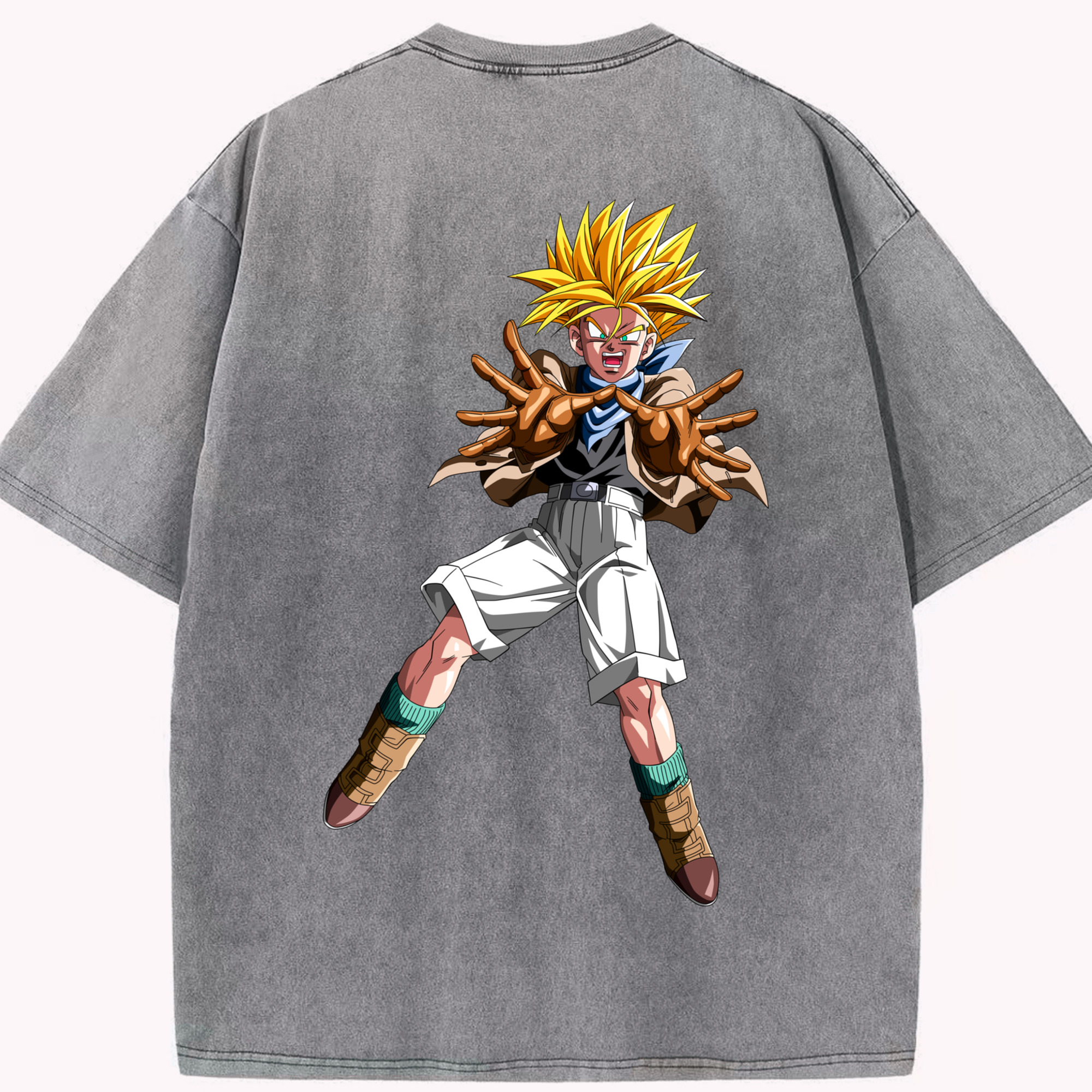 （画像用） ドラゴンボール DRAGON BALL 綿100% ヴィンテージ風 半袖Tシャツ（背面プリント）