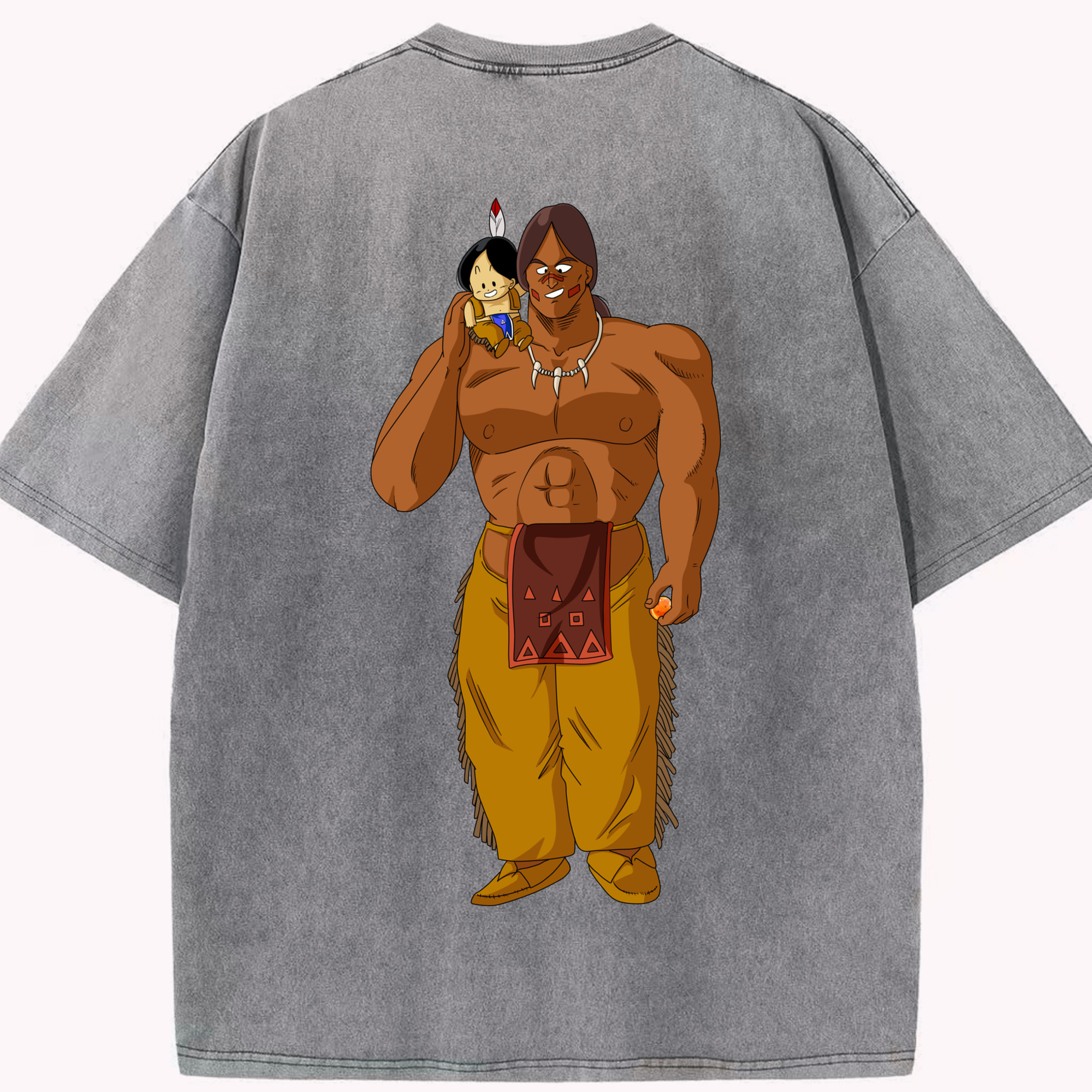 （画像用） ドラゴンボール DRAGON BALL 綿100% ヴィンテージ風 半袖Tシャツ（背面プリント）