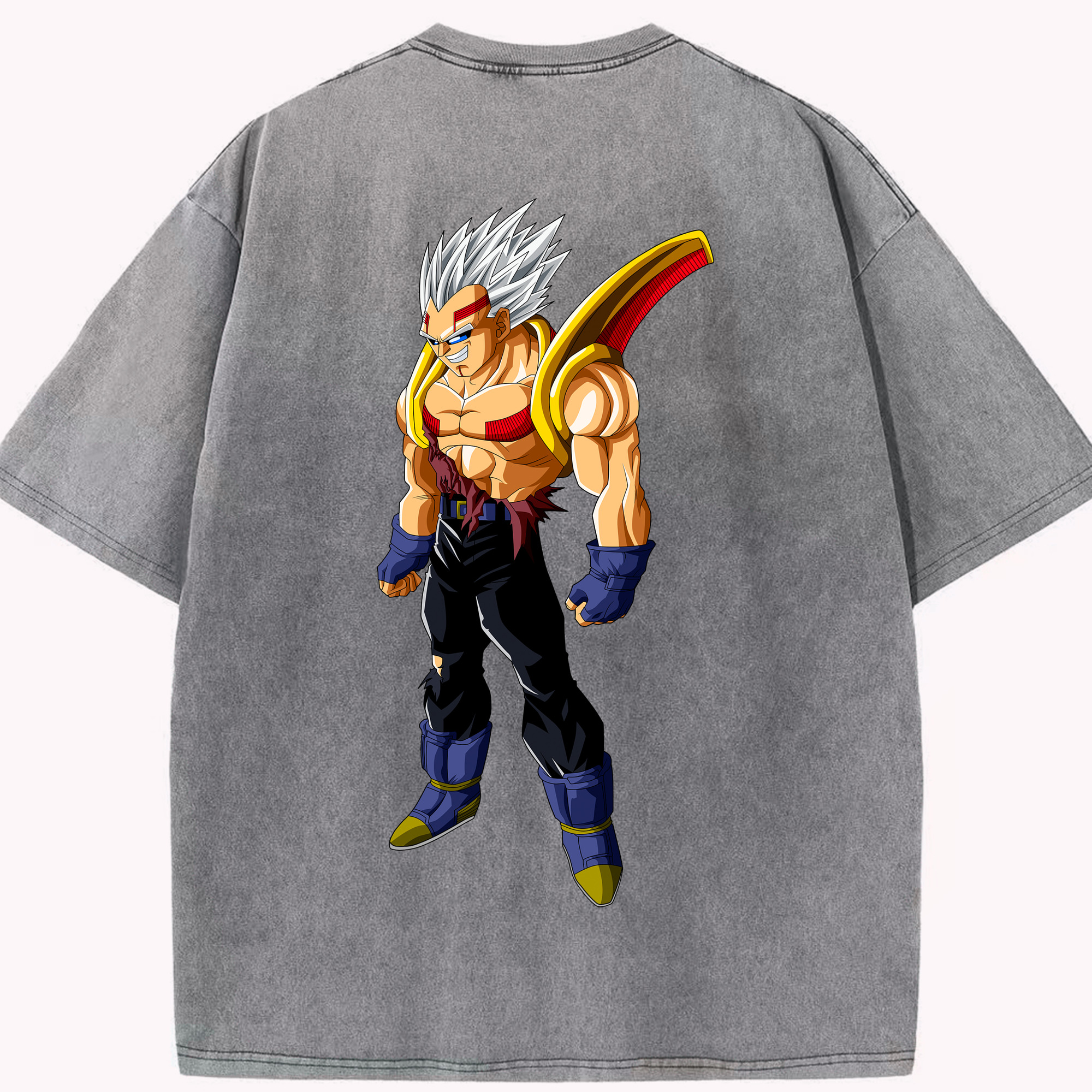 （画像用） ドラゴンボール DRAGON BALL 綿100% ヴィンテージ風 半袖Tシャツ（背面プリント）
