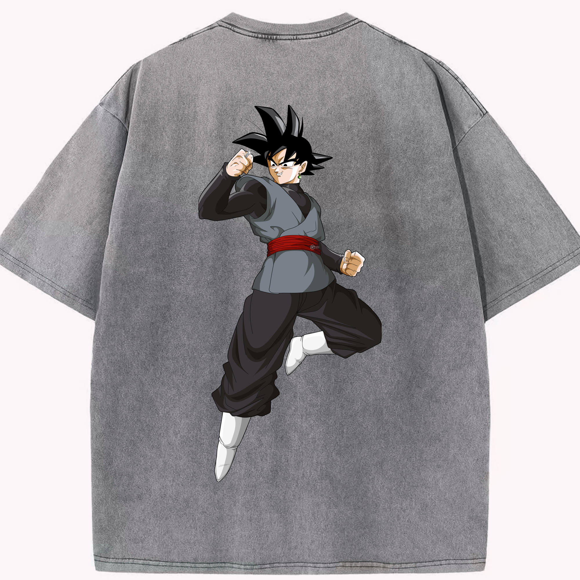 （画像用） ドラゴンボール ベジータ四世（Bejīta Yonsei）DRAGON BALL Vegeta IV 綿100% ヴィンテージ風 半袖Tシャツ（背面プリント）