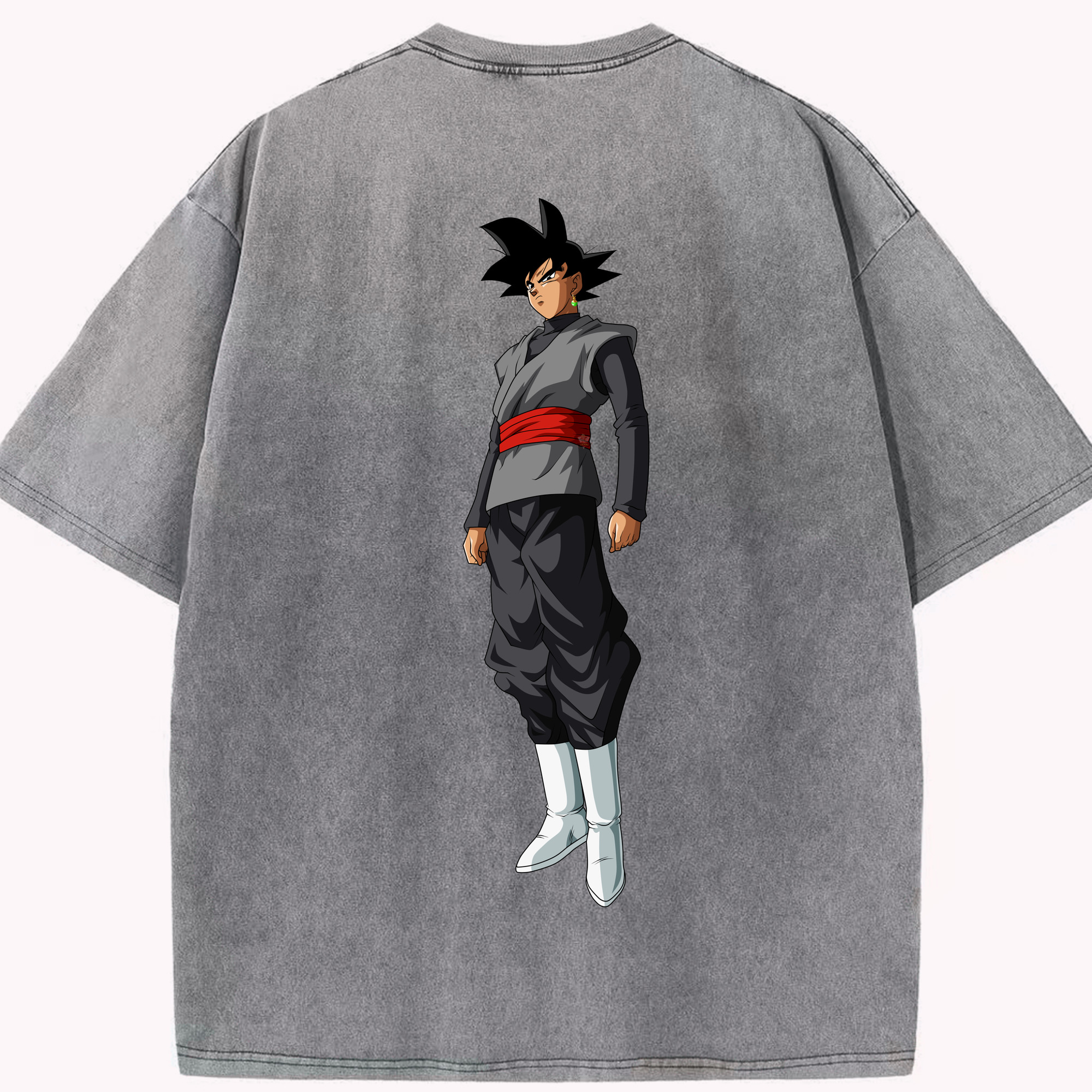 （画像用） ドラゴンボール ベジータ四世（Bejīta Yonsei）DRAGON BALL Vegeta IV 綿100% ヴィンテージ風 半袖Tシャツ（背面プリント）