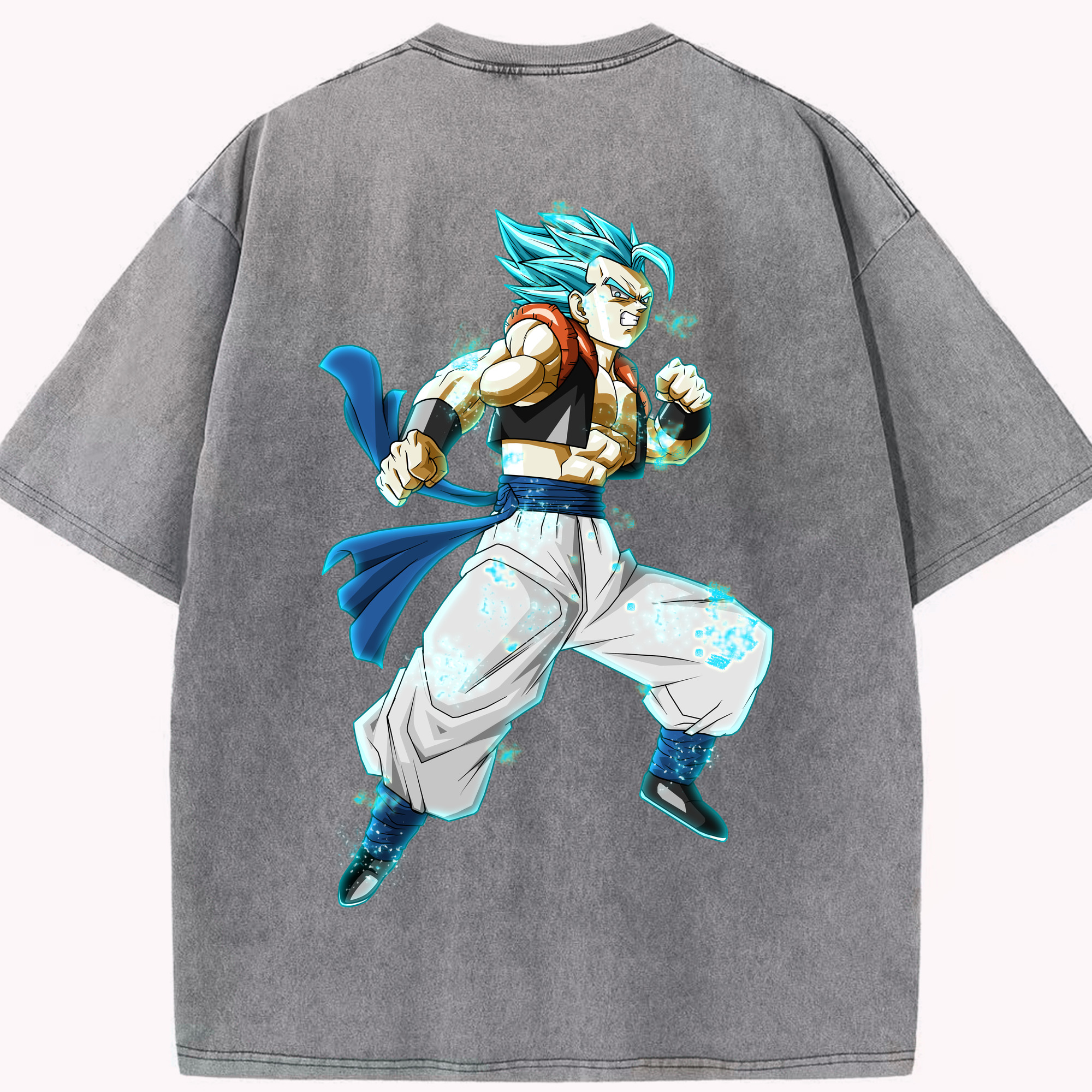 （画像用） ドラゴンボール ベジータ四世（Bejīta Yonsei）DRAGON BALL Vegeta IV 綿100% ヴィンテージ風 半袖Tシャツ（背面プリント）