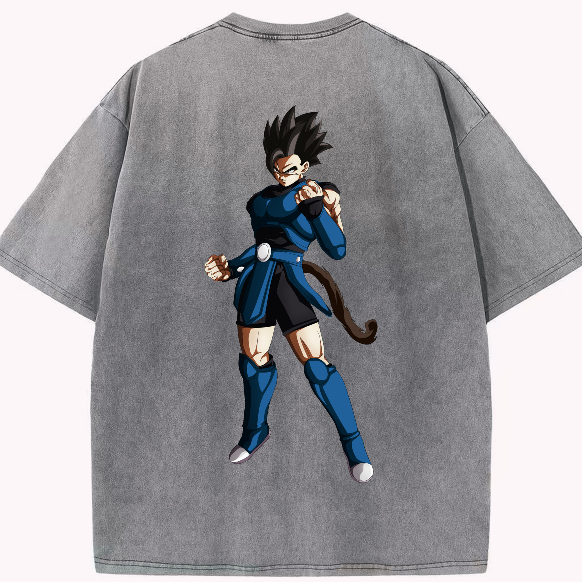 （画像用） ドラゴンボール 孫 悟飯（そんごはん）DRAGON BALL Son Gohan 綿100% ヴィンテージ風 半袖Tシャツ（背面プリント）