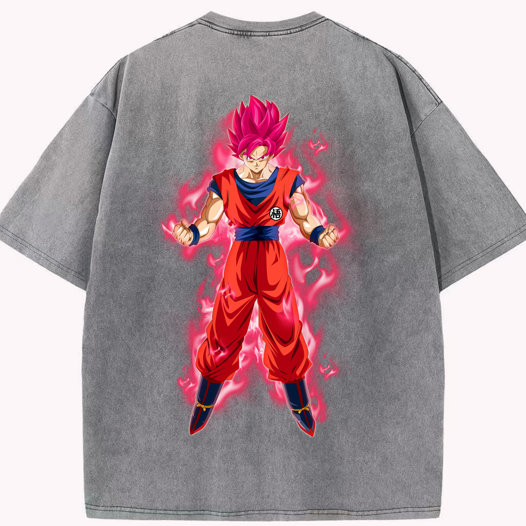 （画像用） ドラゴンボール 孫 悟飯（そんごはん）DRAGON BALL Son Gohan 綿100% ヴィンテージ風 半袖Tシャツ（背面プリント）