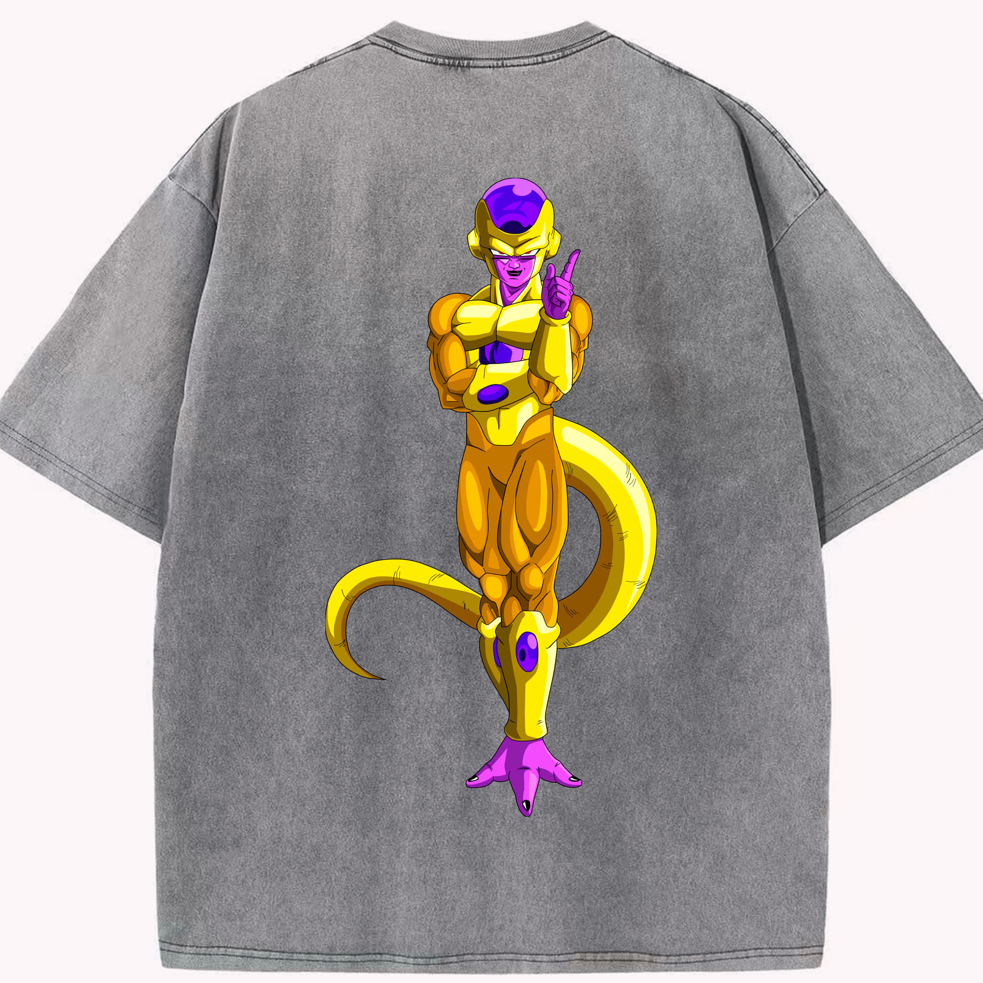 ドラゴンボール フリーザ DRAGON BALL Frieza 綿100% ヴィンテージ風 半袖Tシャツ（背面プリント）