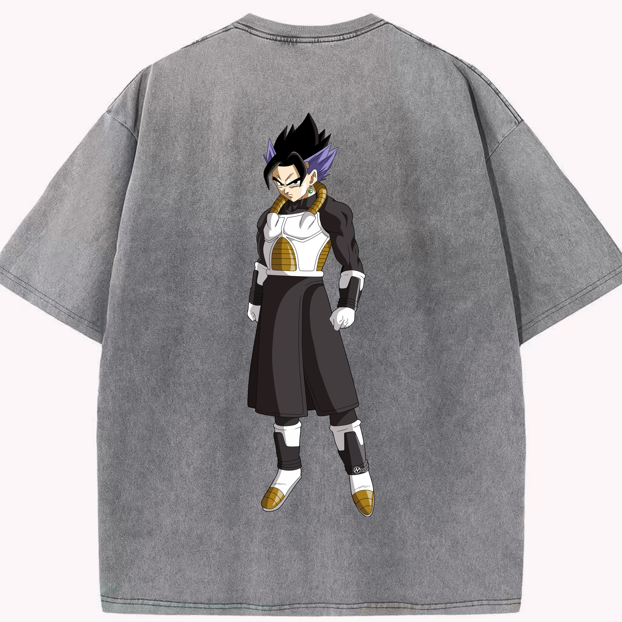 （画像用） ドラゴンボール ベジット DRAGON BALL Vegetto 綿100% ヴィンテージ風 半袖Tシャツ（背面プリント）