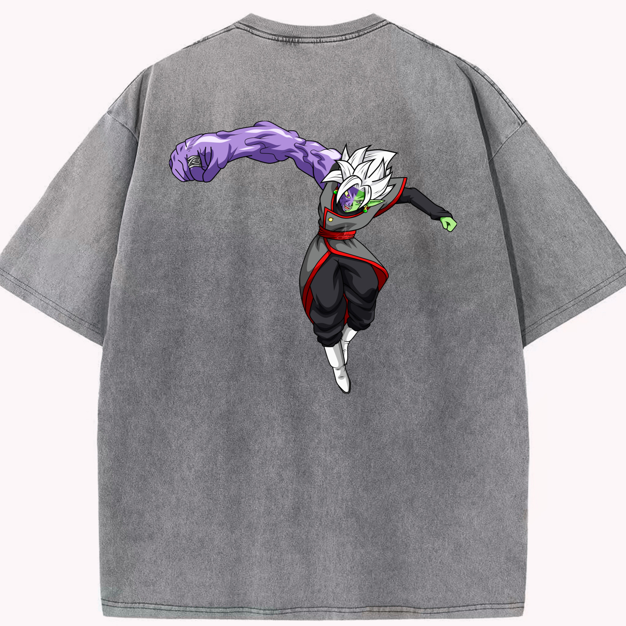 （画像用） ドラゴンボール ベジット DRAGON BALL Vegetto 綿100% ヴィンテージ風 半袖Tシャツ（背面プリント）