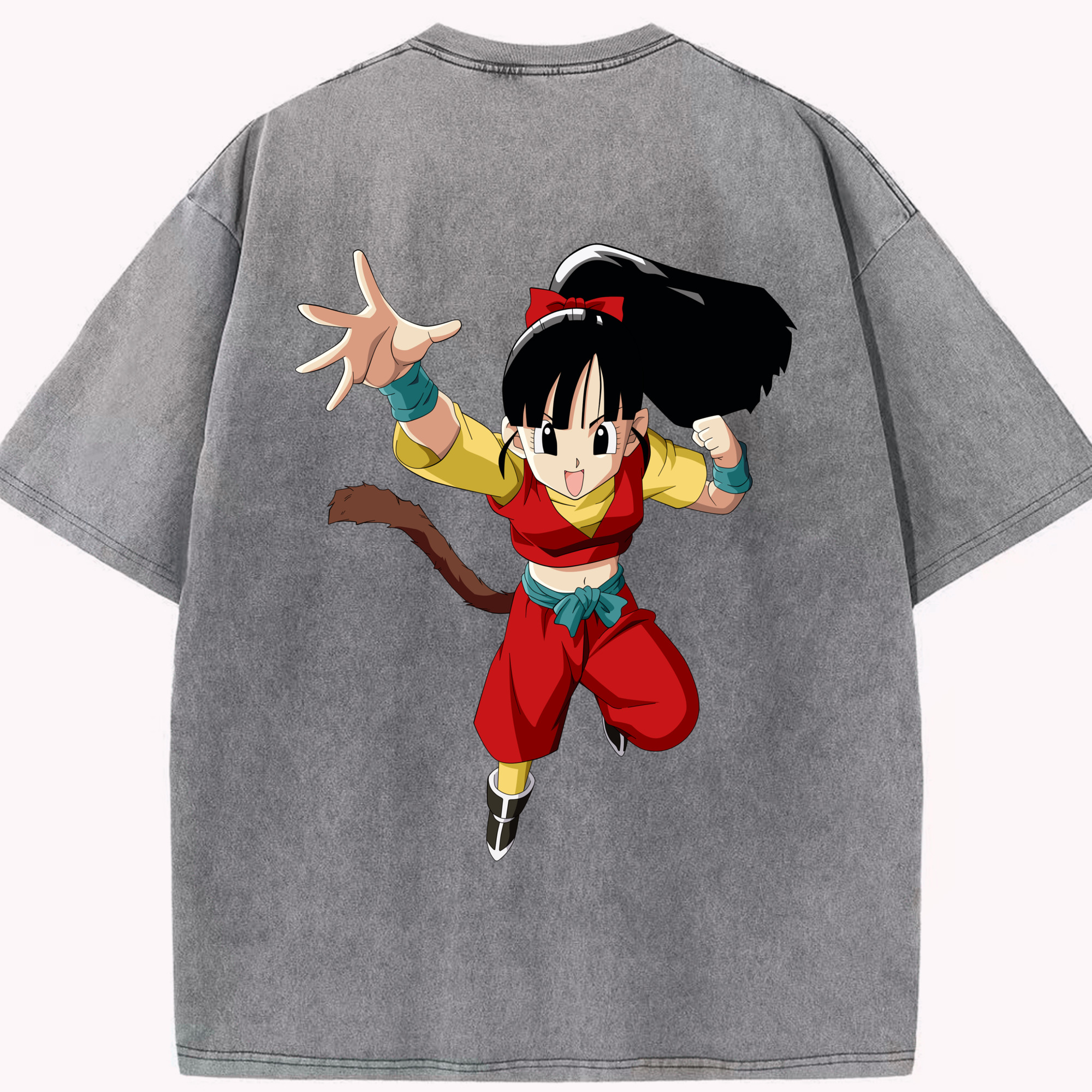 （画像用） ドラゴンボール パン DRAGON BALL Pan 綿100% ヴィンテージ風 半袖Tシャツ（背面プリント）