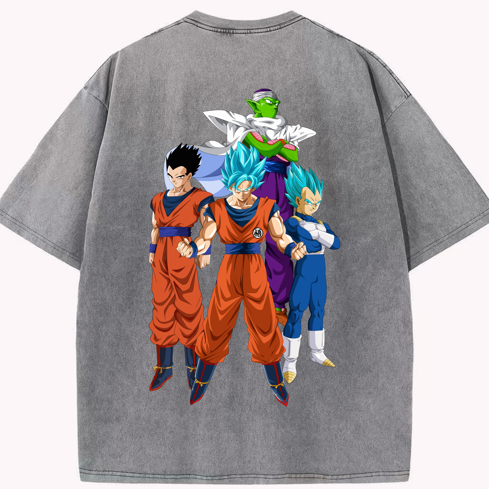 （画像用） ドラゴンボール DRAGON BALL 綿100% ヴィンテージ風 半袖Tシャツ（背面プリント）