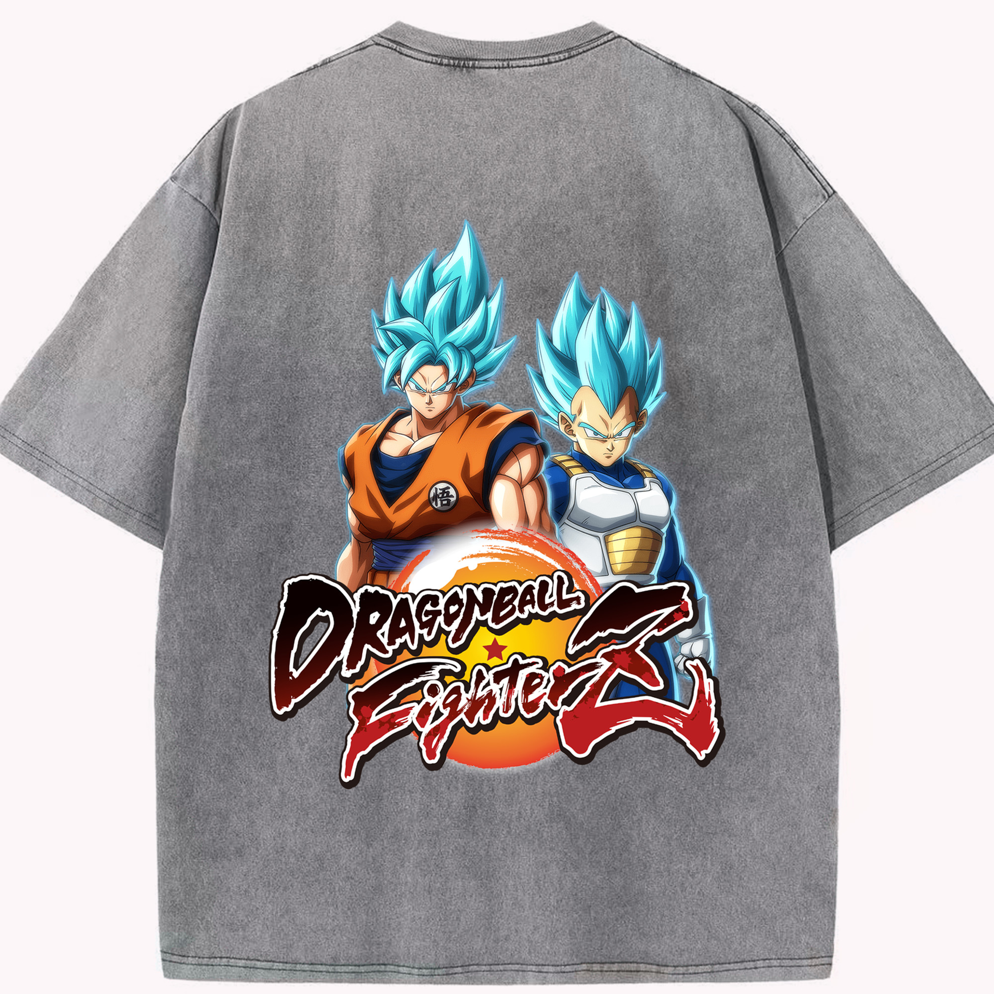 （画像用） ドラゴンボール DRAGON BALL 綿100% ヴィンテージ風 半袖Tシャツ（背面プリント）
