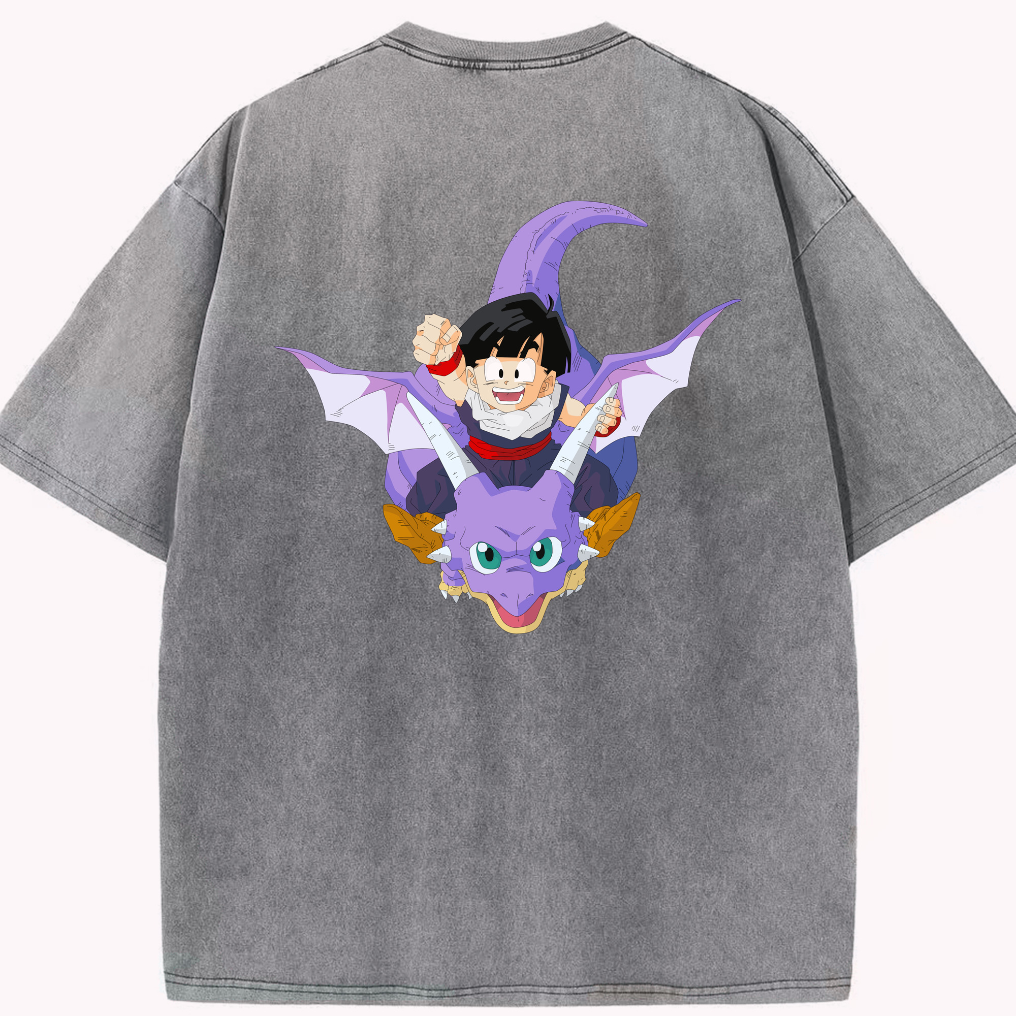 （画像用） ドラゴンボール DRAGON BALL 綿100% ヴィンテージ風 半袖Tシャツ（背面プリント）