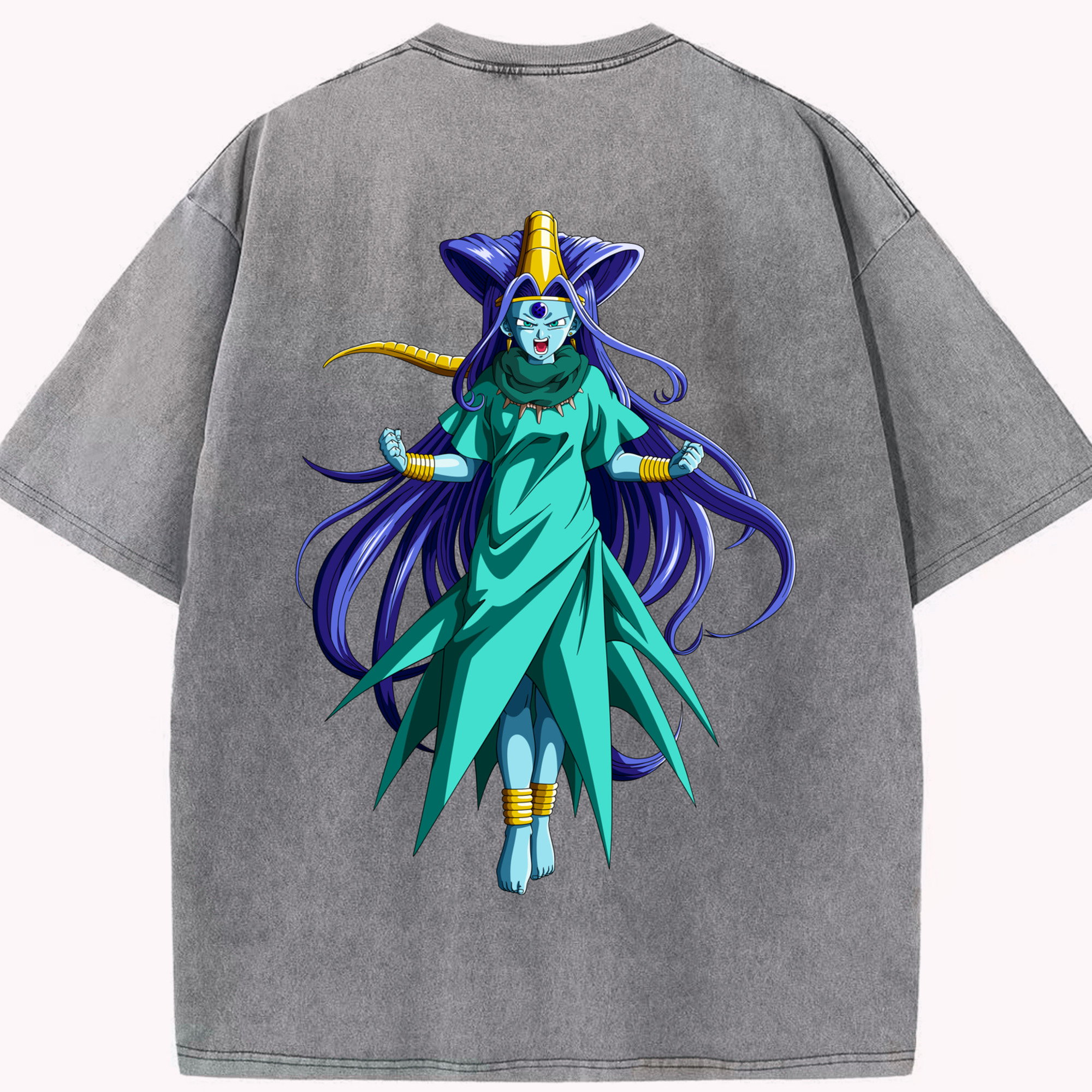 （画像用） ドラゴンボール DRAGON BALL 綿100% ヴィンテージ風 半袖Tシャツ（背面プリント）
